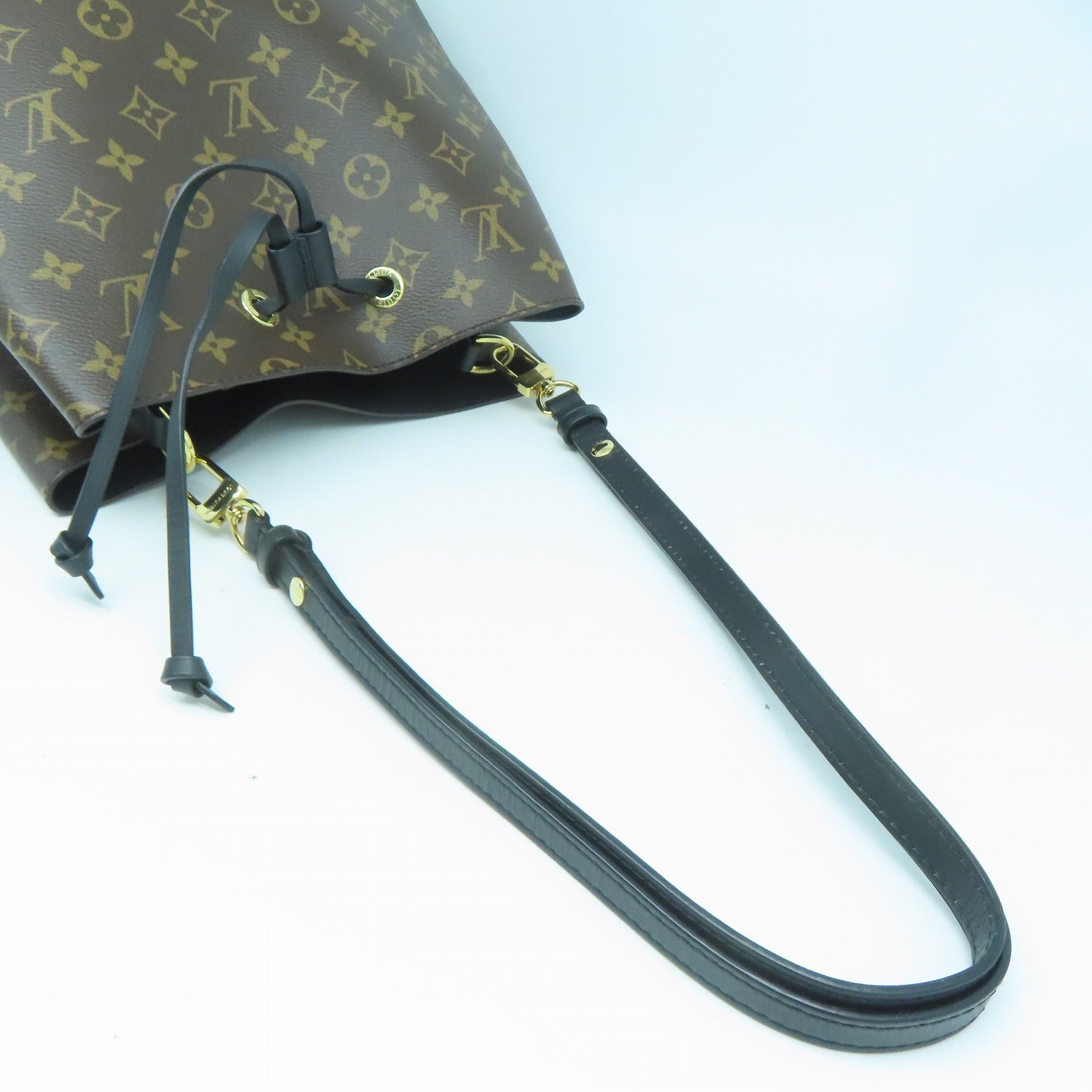 LOUIS VUITTON Monogram Neo Noe MM金扣肩背袋啡色