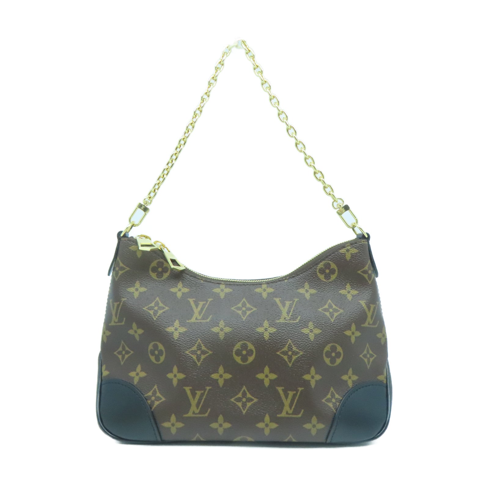 LOUIS VUITTON Monogram Boulogne金扣肩背袋啡色