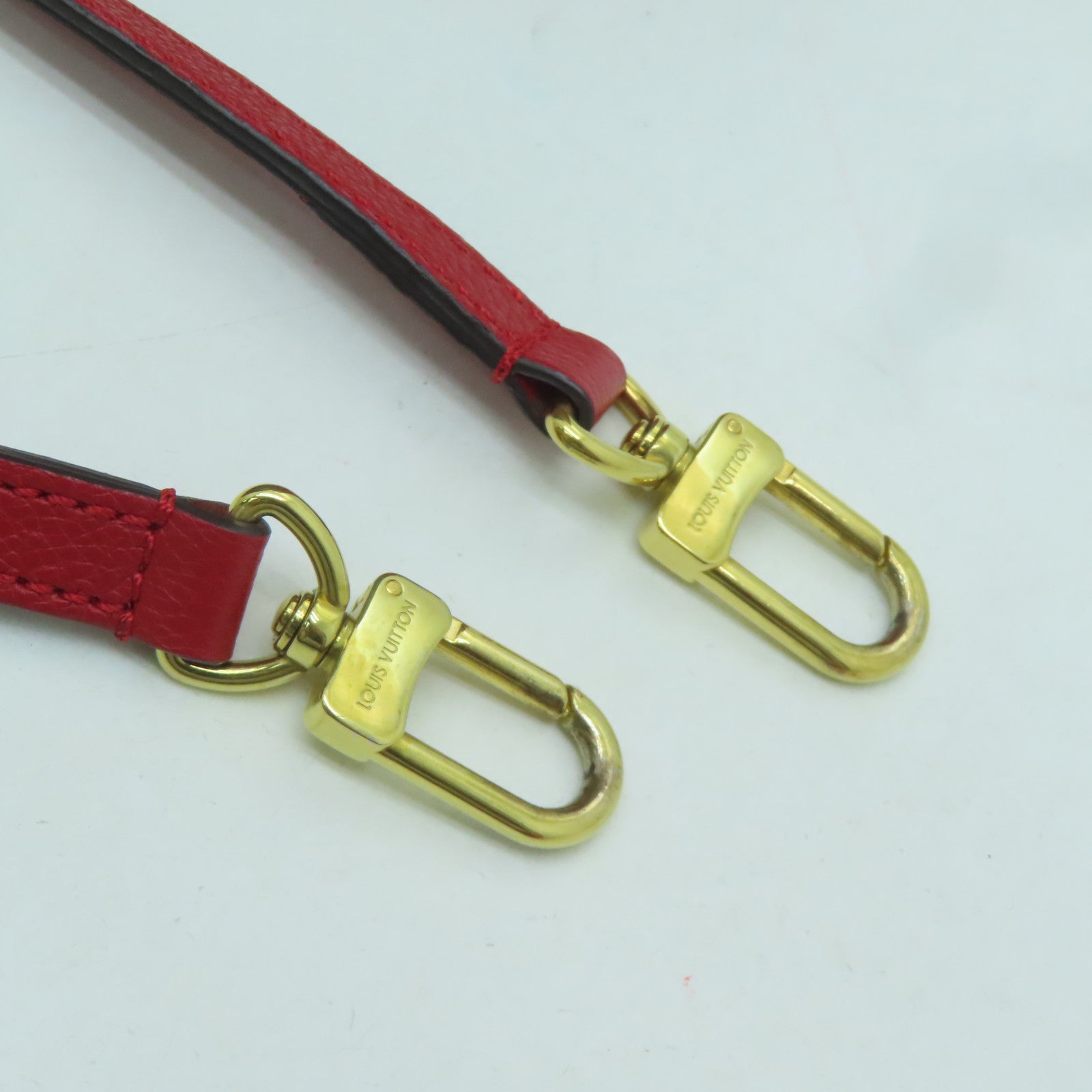 LOUIS VUITTON Monogram Flandrin金扣手挽肩背兩用袋棕色/紅色