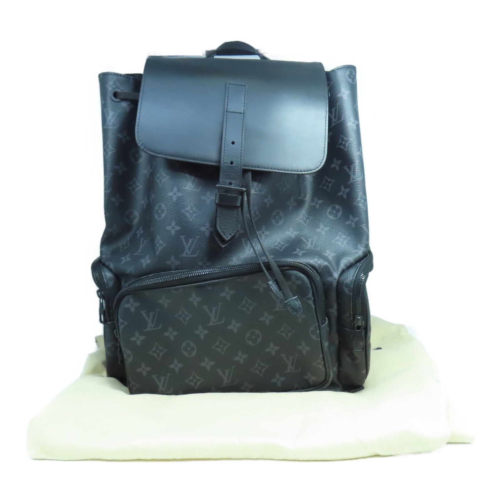 LOUIS VUITTON Monogram Eclipse Backpack Trio Silver Buckle Backpack Bl – Brand Off Hong Kong Online Store LOUIS VUITTON Monogram Eclipse Backpack Trio Silver Buckle Backpack Bl – Brand Off Hong Kong Online Store
