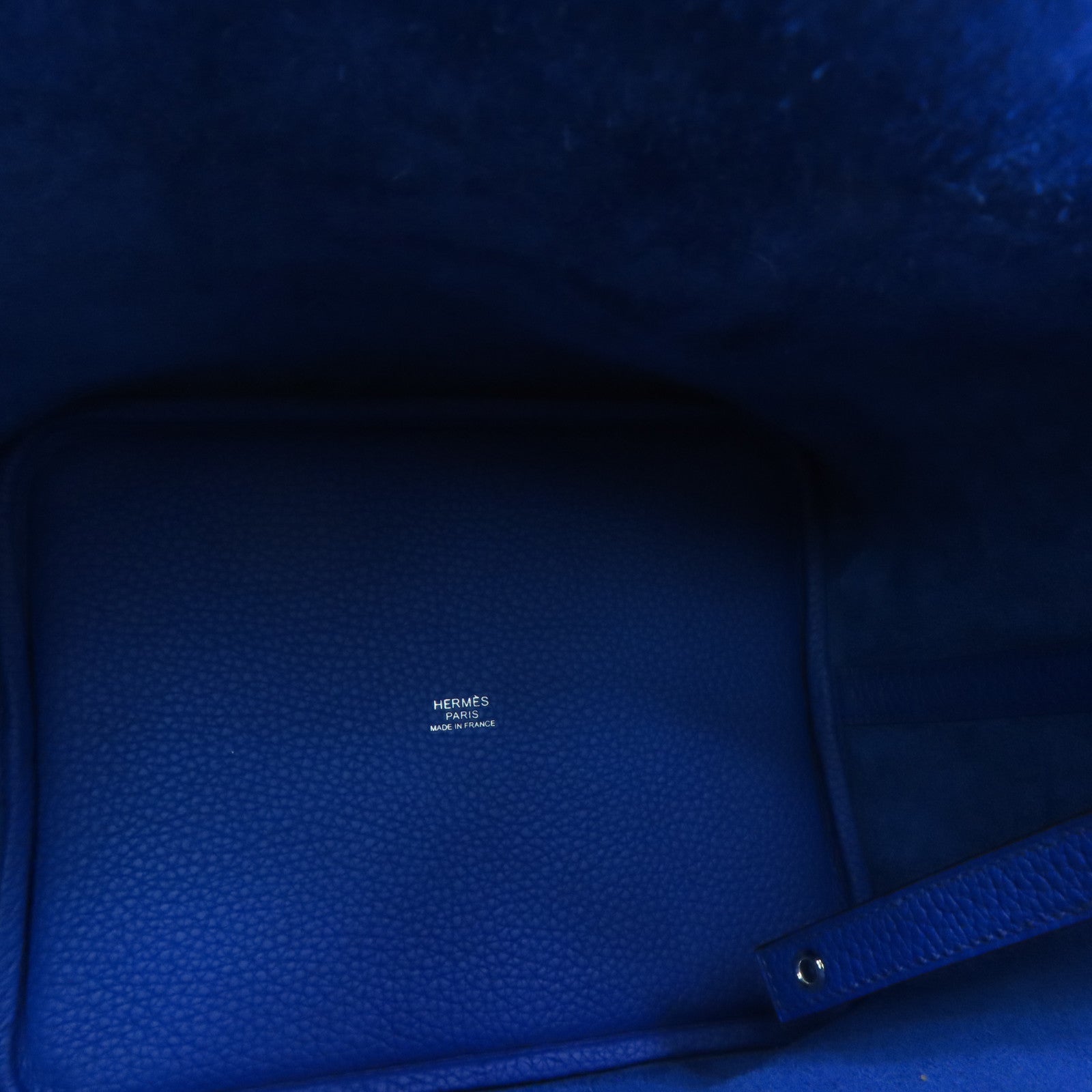 HERMES 【激減優惠】Clemence皮革Picotin MM Tote Bag銀扣手挽袋Bleu Royal藍色