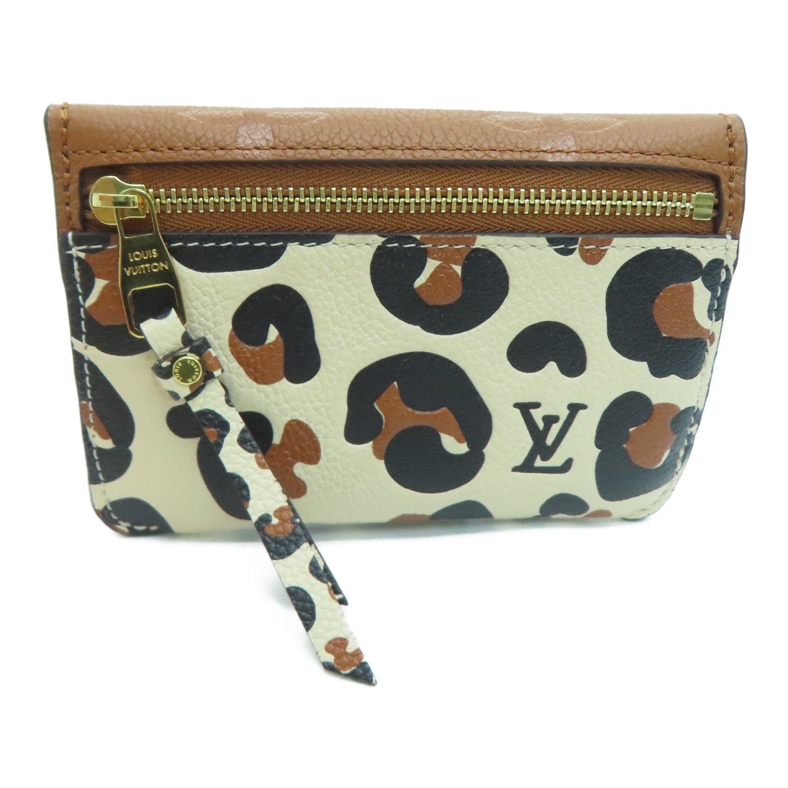 LOUIS VUITTON Monogram Empreinte Card Case金扣卡片套啡色
