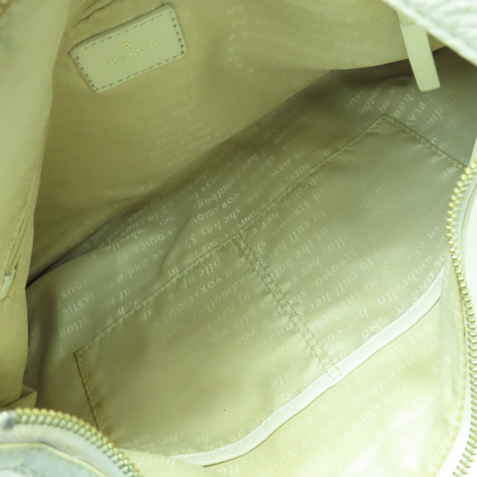 Kate Spade 牛皮皮革Shoulder Bag金扣肩背袋白色