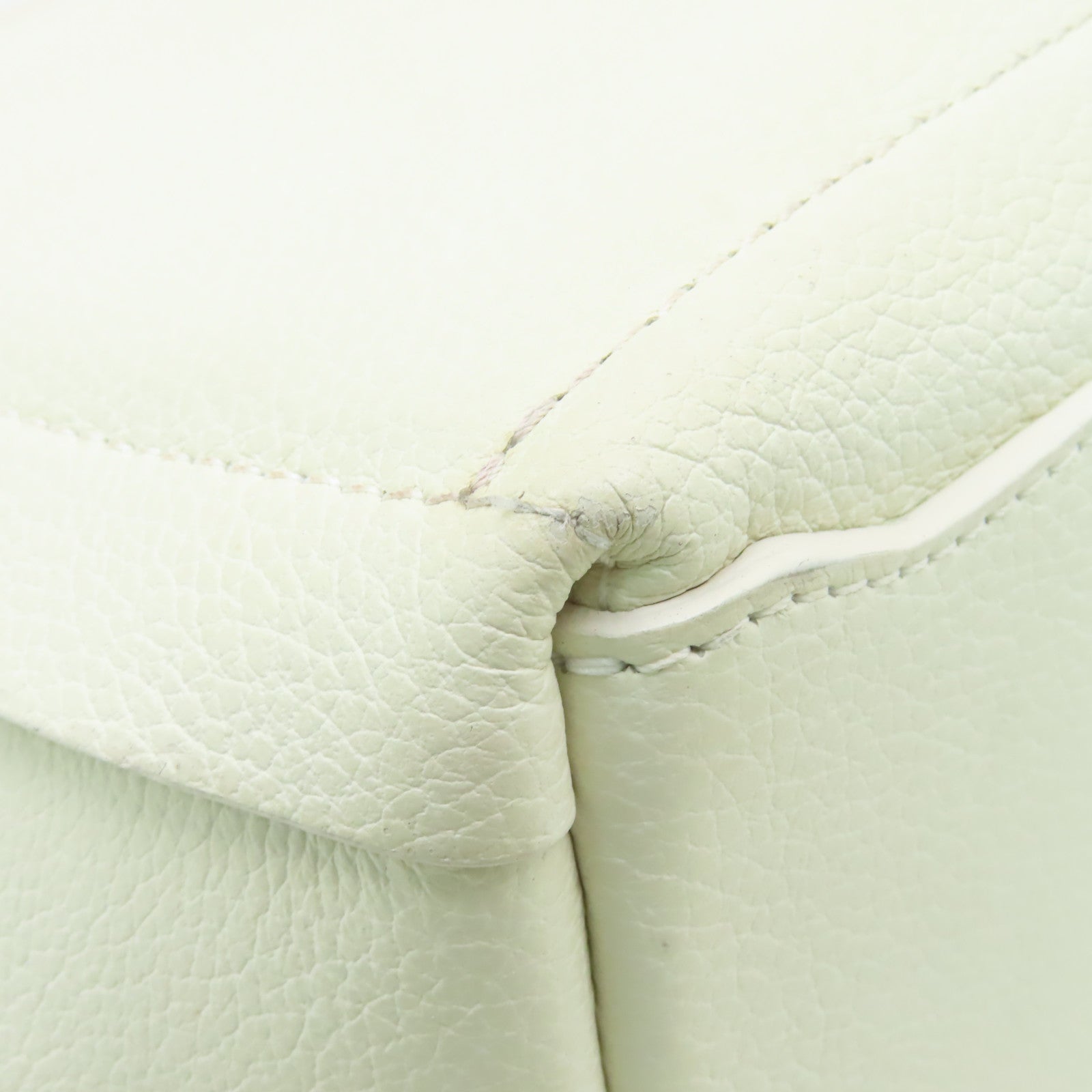 Furla 牛皮皮革Shoulder Bag金扣手挽肩背兩用袋白色