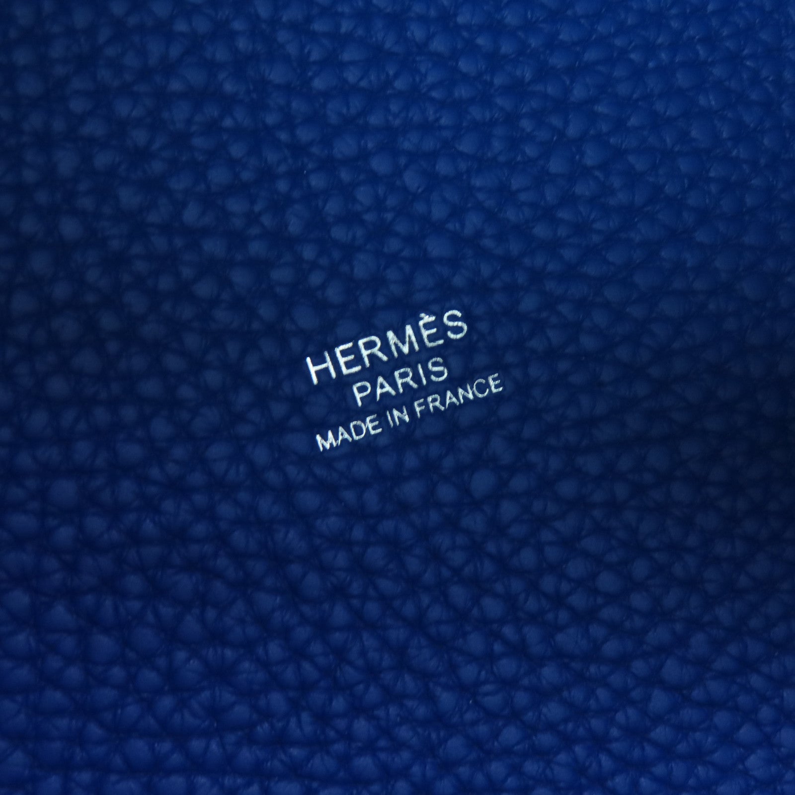HERMES 【激減優惠】Clemence皮革Picotin MM Tote Bag銀扣手挽袋Bleu Royal藍色