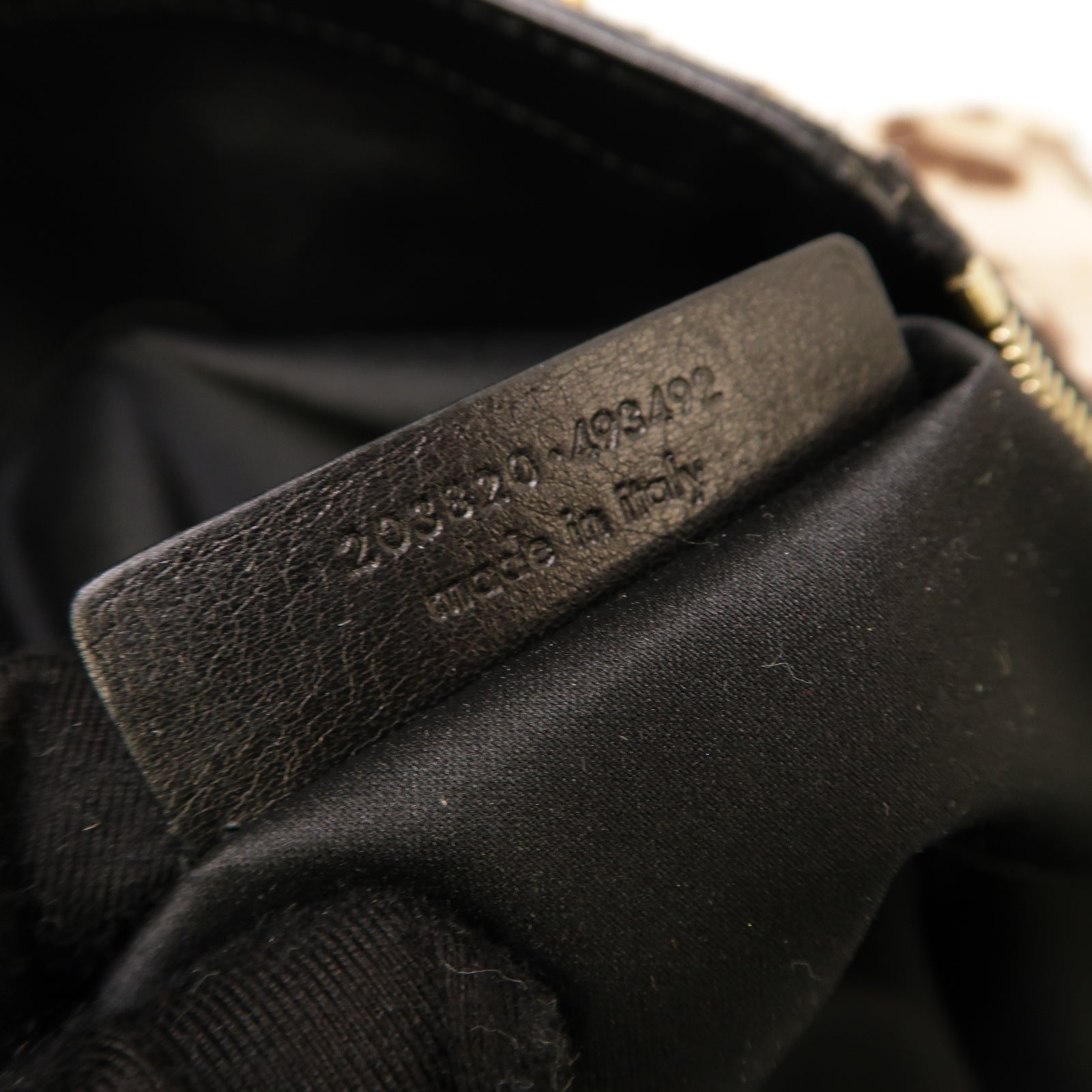 YVES SAINT LAURENT 皮革Tote Bag金扣手挽袋啡色/米色