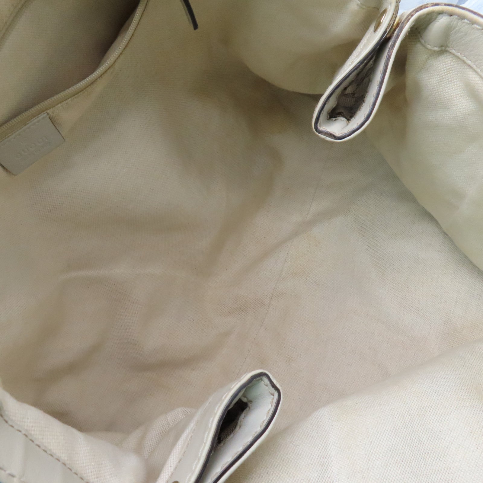 GUCCI GG帆布Tote Bag手挽袋啡色/米白色