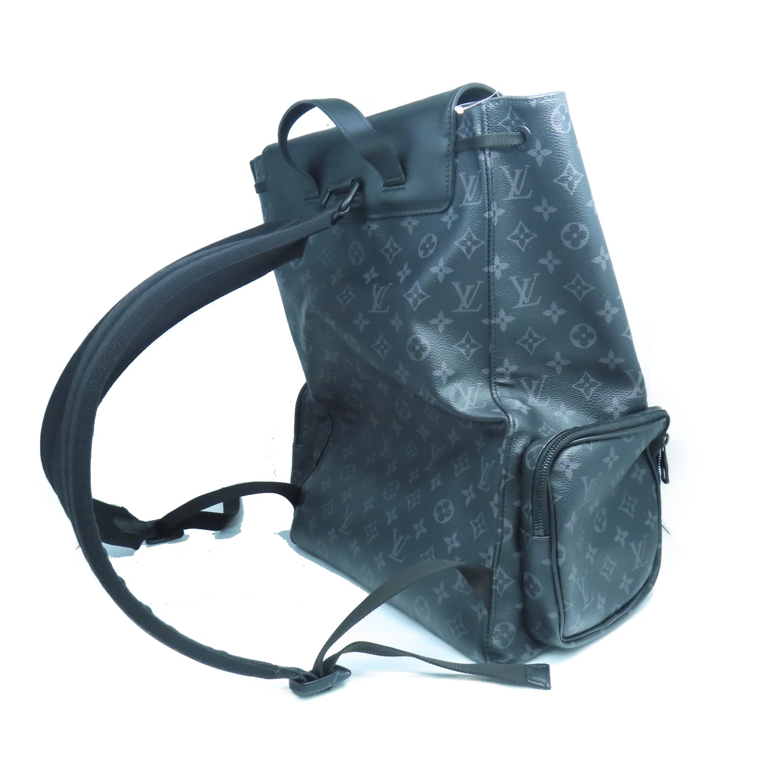 LOUIS VUITTON Monogram Eclipse Backpack Trio Silver Buckle Backpack Bl – Brand Off Hong Kong Online Store