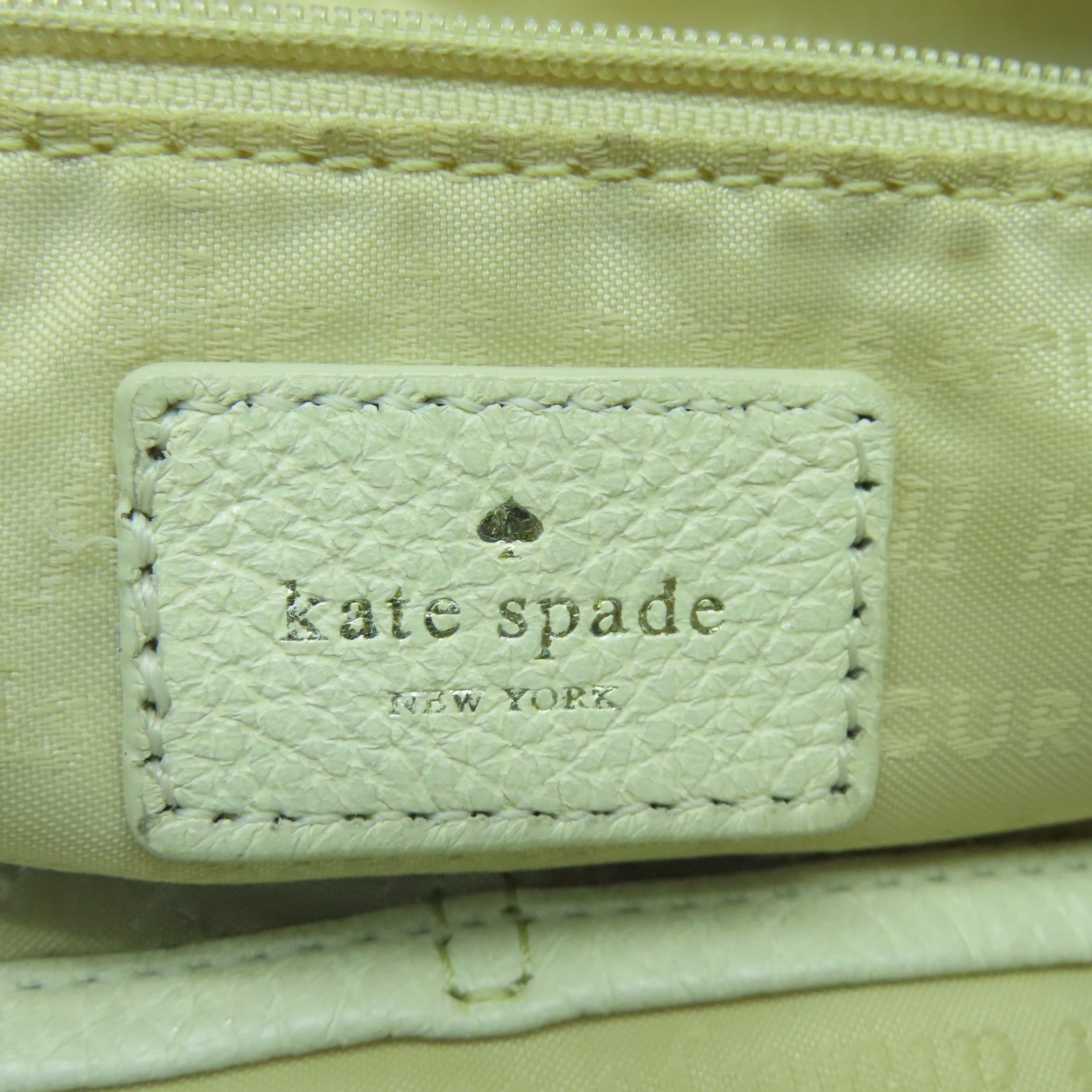 Kate Spade 牛皮皮革Shoulder Bag金扣肩背袋白色