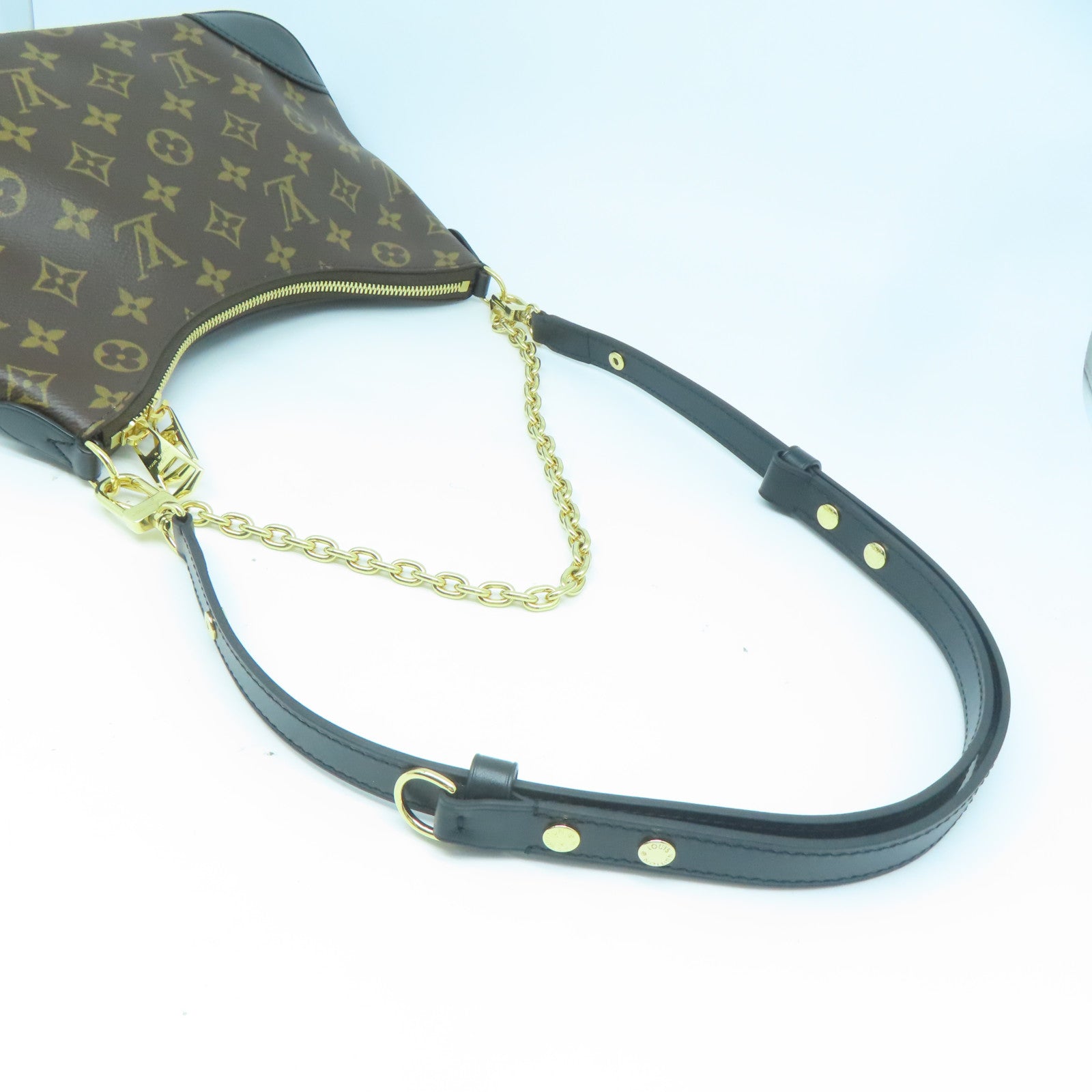 LOUIS VUITTON Monogram Boulogne金扣肩背袋啡色