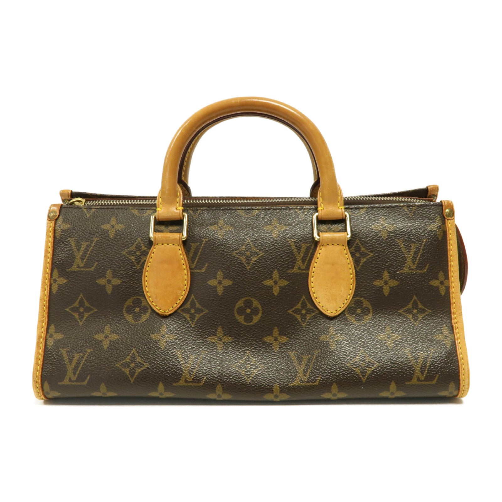 LOUIS VUITTON Monogram Popincourt金扣手挽袋啡色