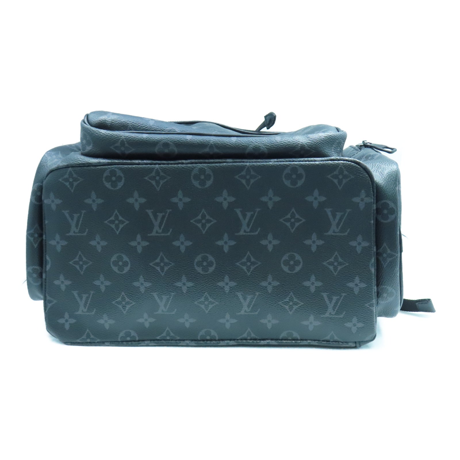 LOUIS VUITTON Monogram Eclipse Backpack Trio銀扣背包黑色