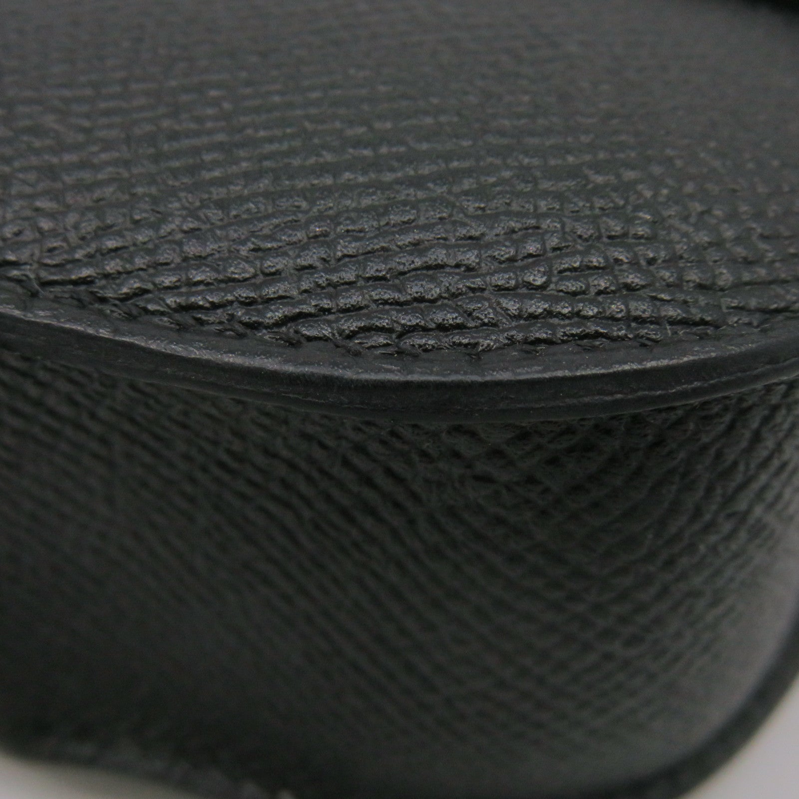HERMES Epsom皮革Cherche Midi Clutch銀扣手拿包黑色