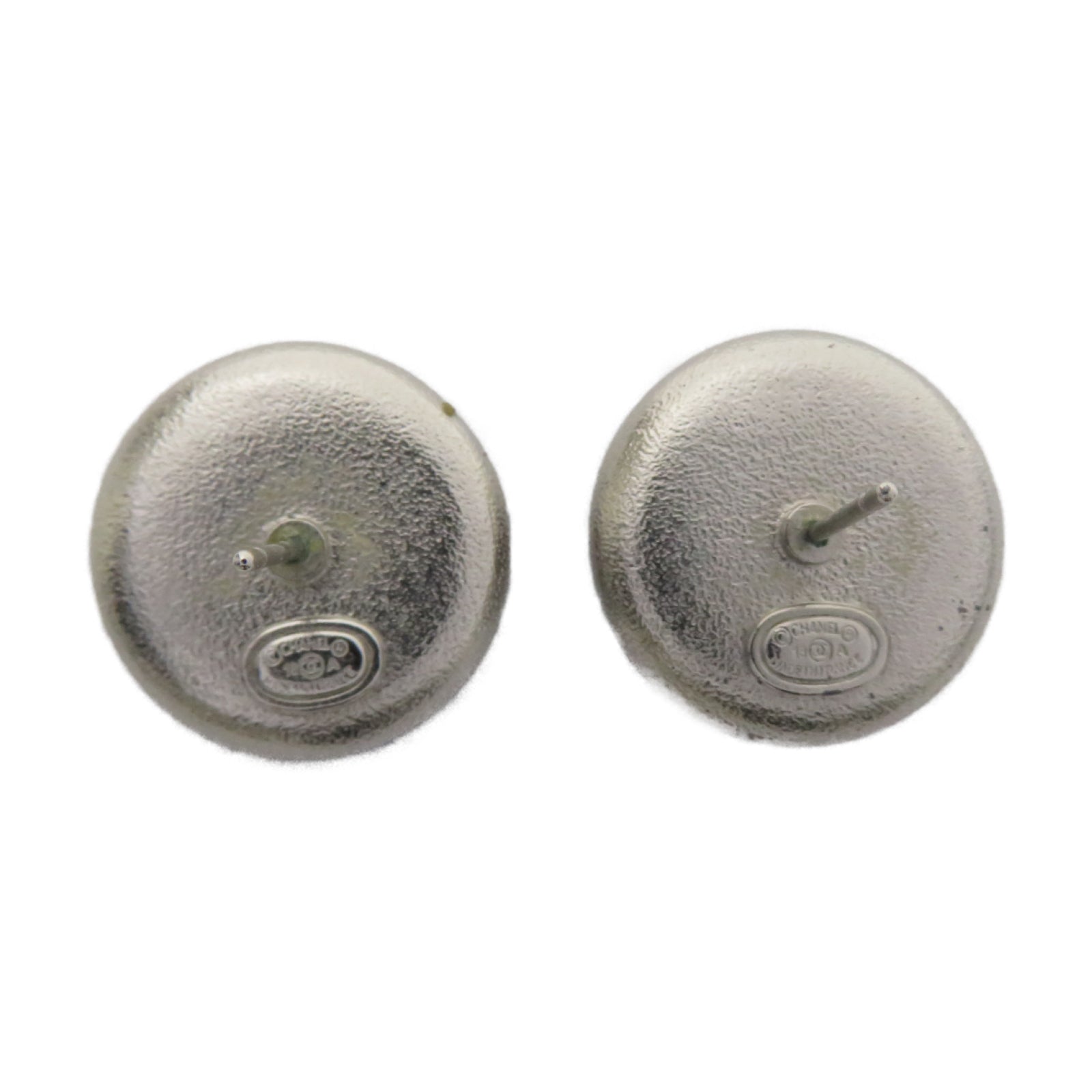 CHANEL 金屬Earrings耳環深藍色/銀色
