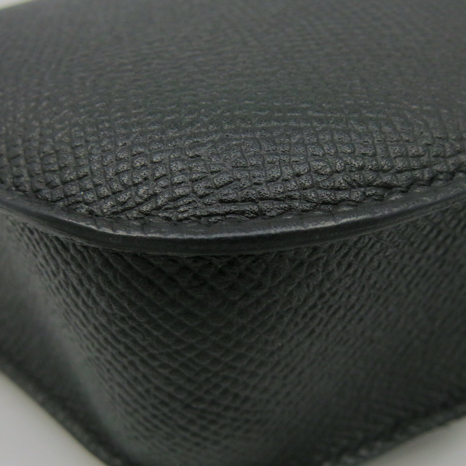 HERMES Epsom皮革Cherche Midi Clutch銀扣手拿包黑色