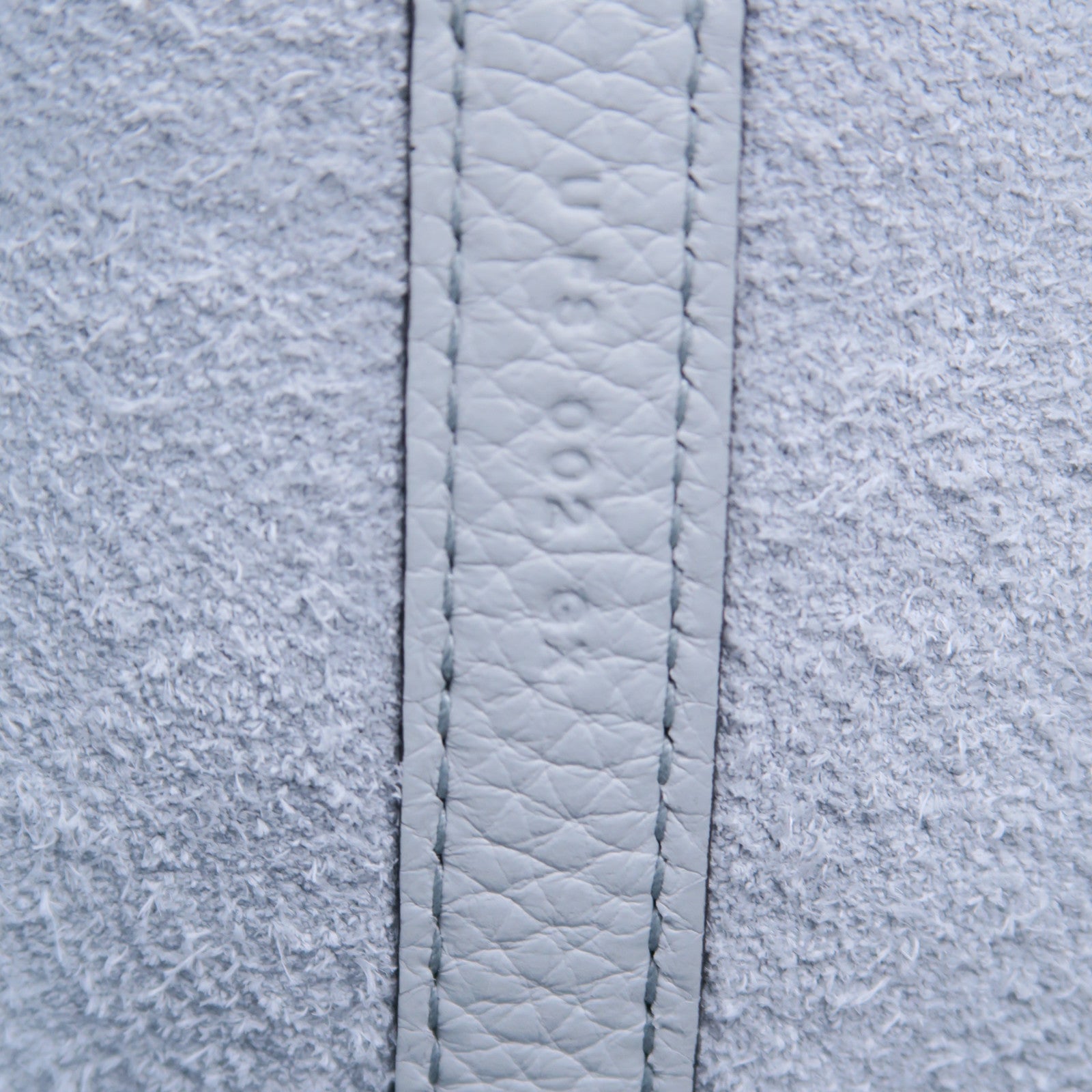 HERMES Clemence皮革Picotin MM银扣手挽袋冰河蓝色