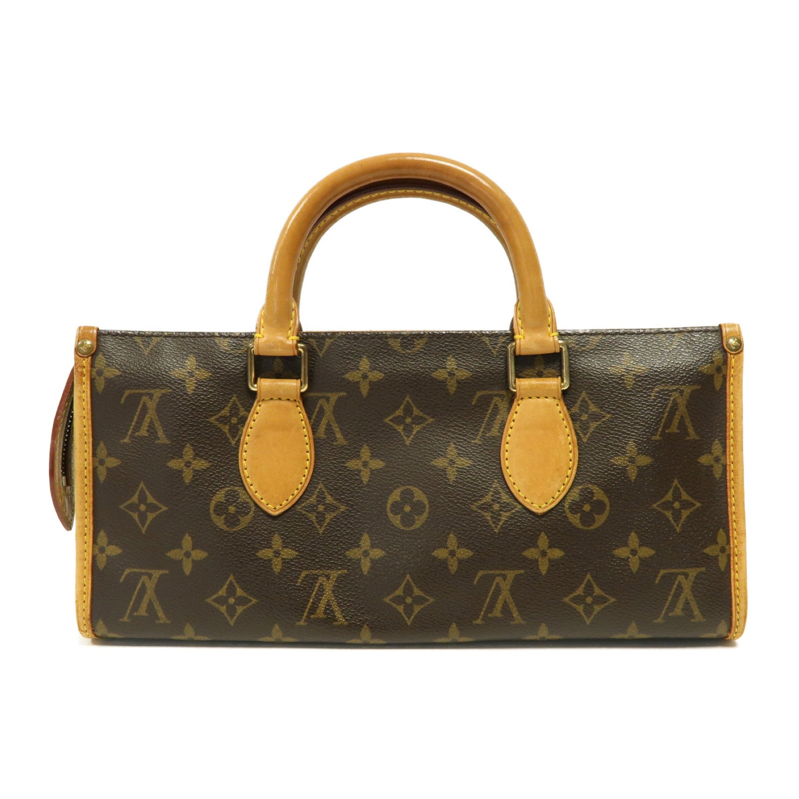 LOUIS VUITTON Monogram Popincourt金扣手挽袋啡色