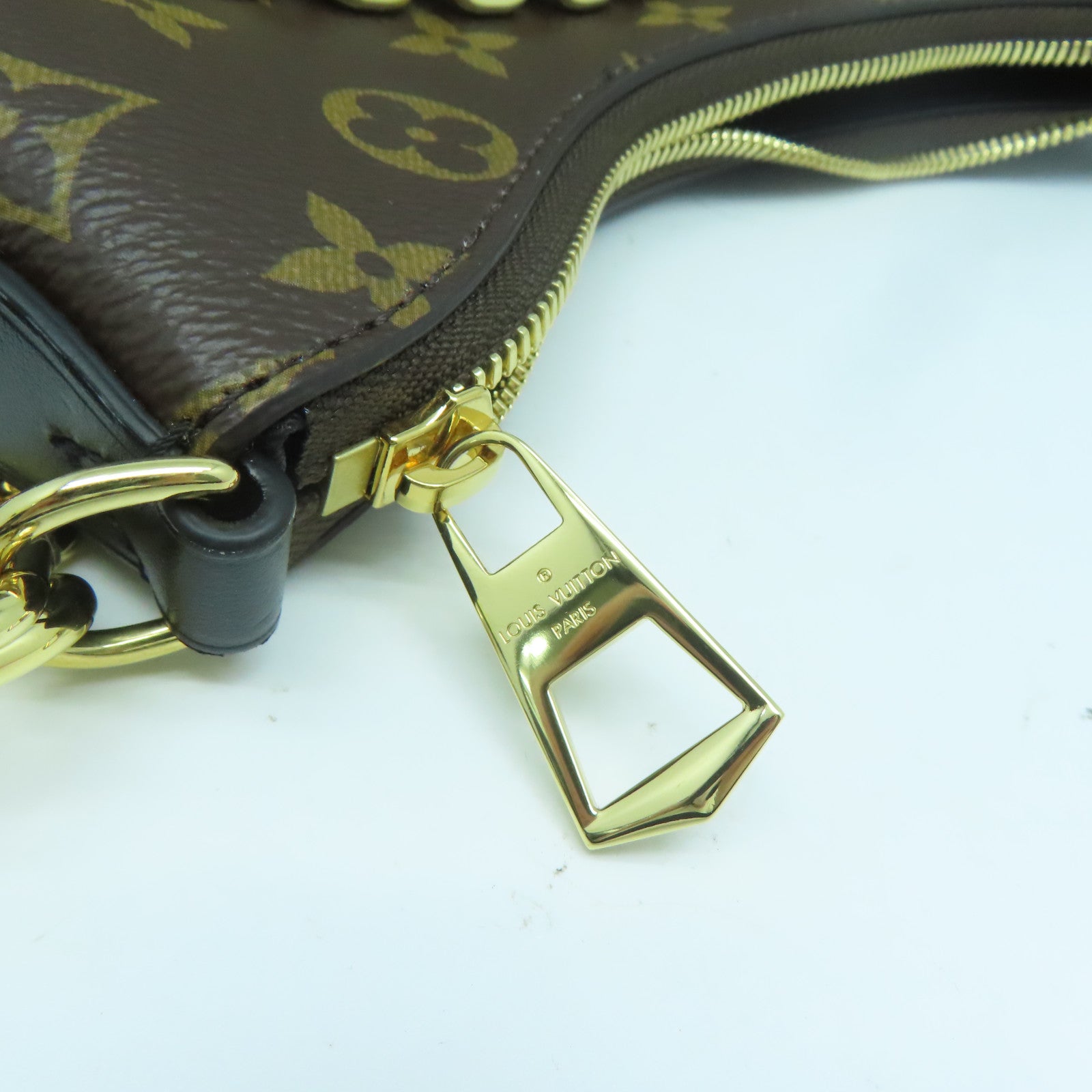 LOUIS VUITTON Monogram Boulogne金扣肩背袋啡色