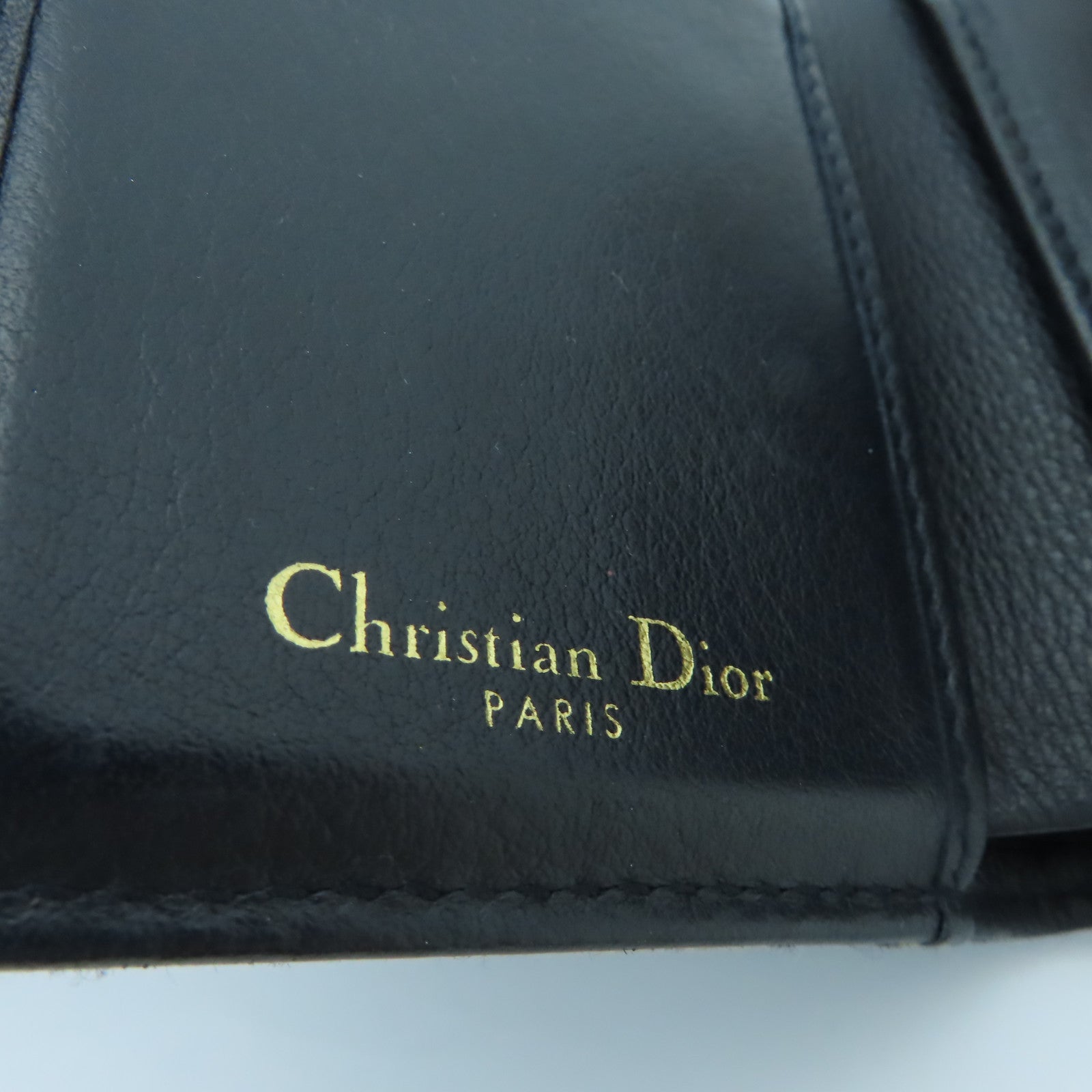 Dior 帆布Saddle Lotus Wallet金扣钱包蓝色