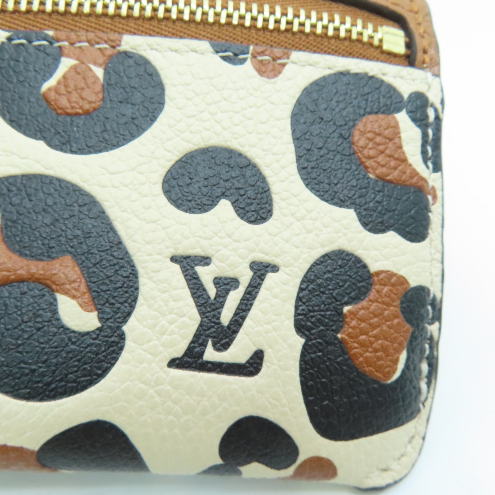 LOUIS VUITTON Monogram Empreinte Card Case金扣卡片套啡色