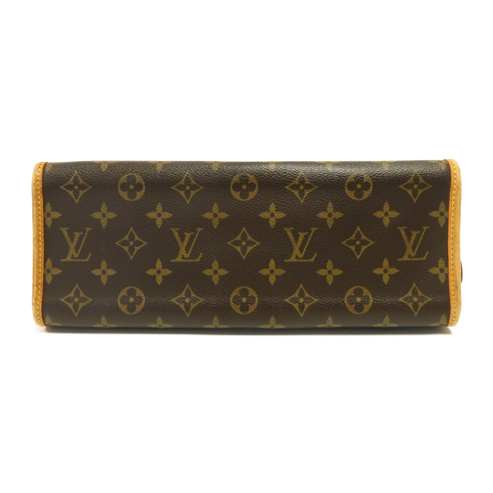 LOUIS VUITTON Monogram Popincourt金扣手挽袋啡色