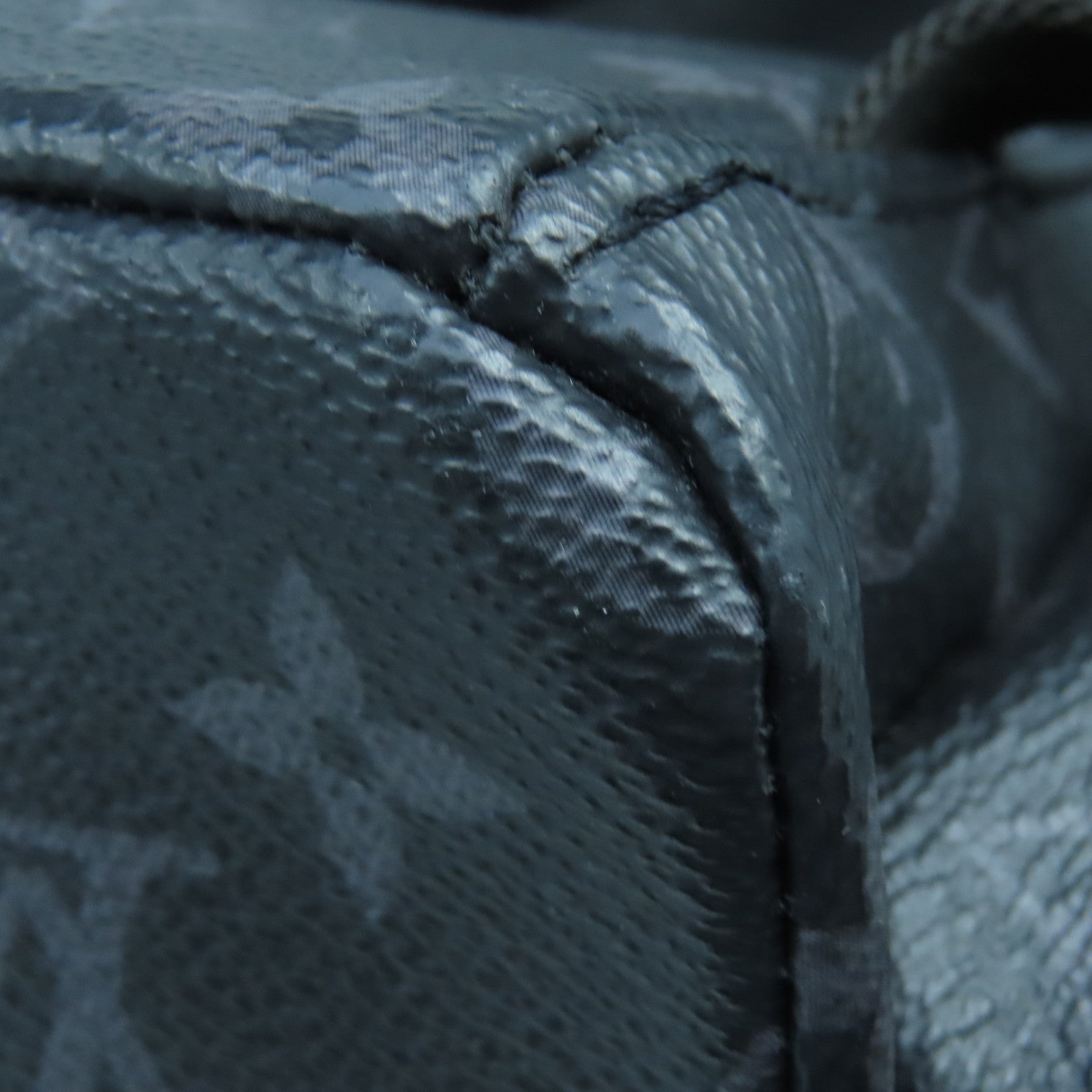 LOUIS VUITTON Monogram Eclipse Backpack Trio銀扣背包黑色