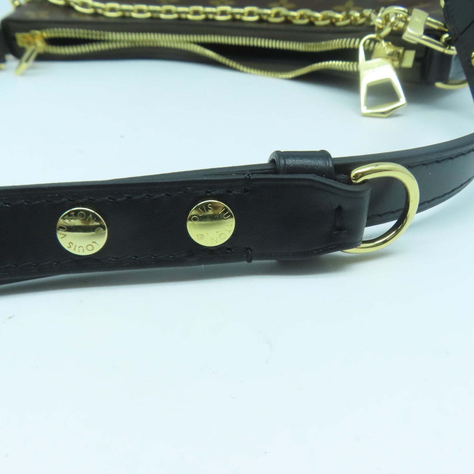 LOUIS VUITTON Monogram Boulogne金扣肩背袋啡色