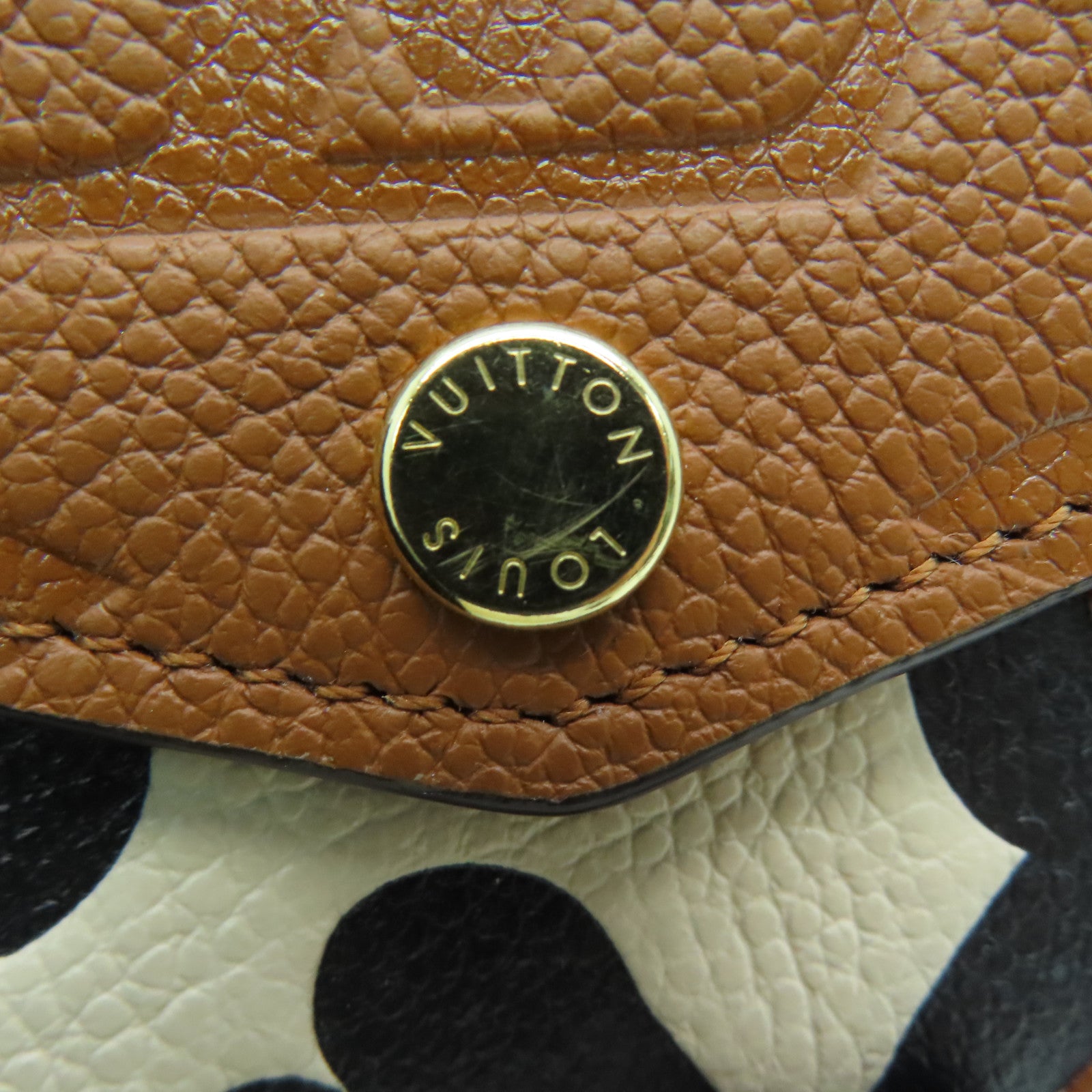 LOUIS VUITTON Monogram Empreinte Card Case金扣卡片套啡色