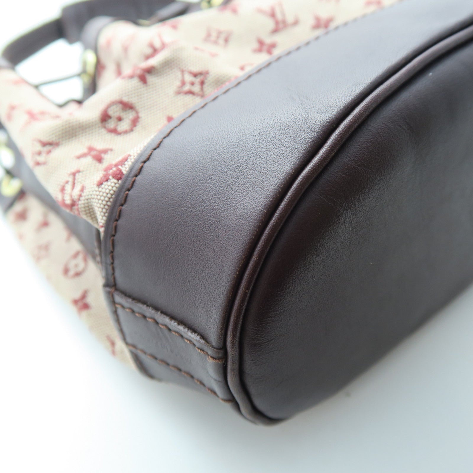 LOUIS VUITTON Monogram Mini Noelie金扣肩背袋紅色