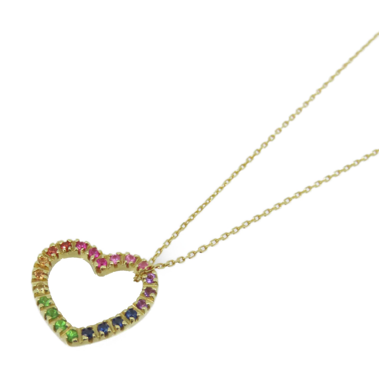 JEWELRY 18K黃金Multi Stone Necklace項鍊