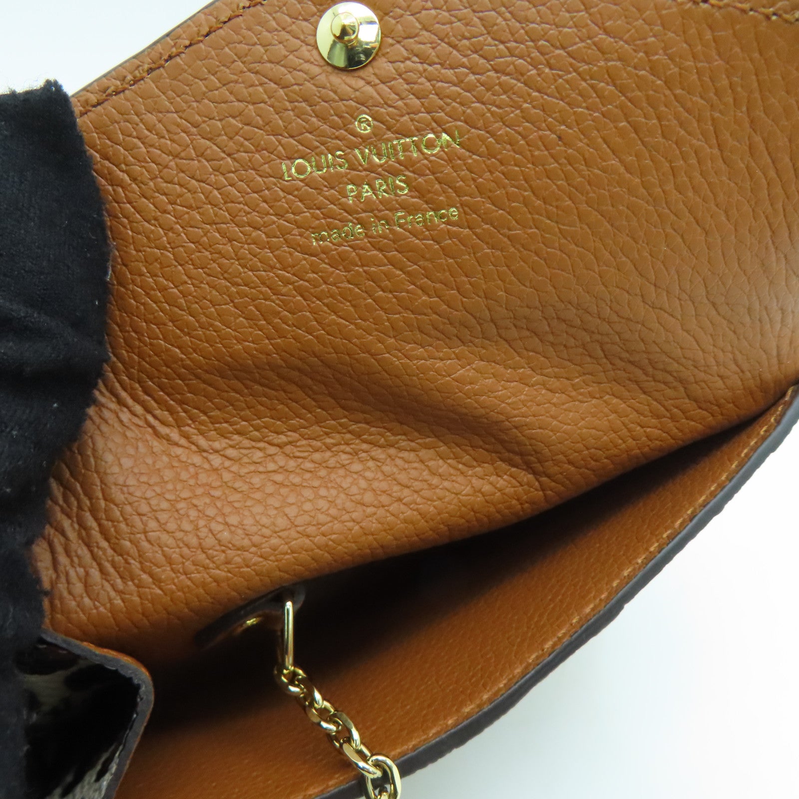 LOUIS VUITTON Monogram Empreinte Card Case金扣卡片套啡色
