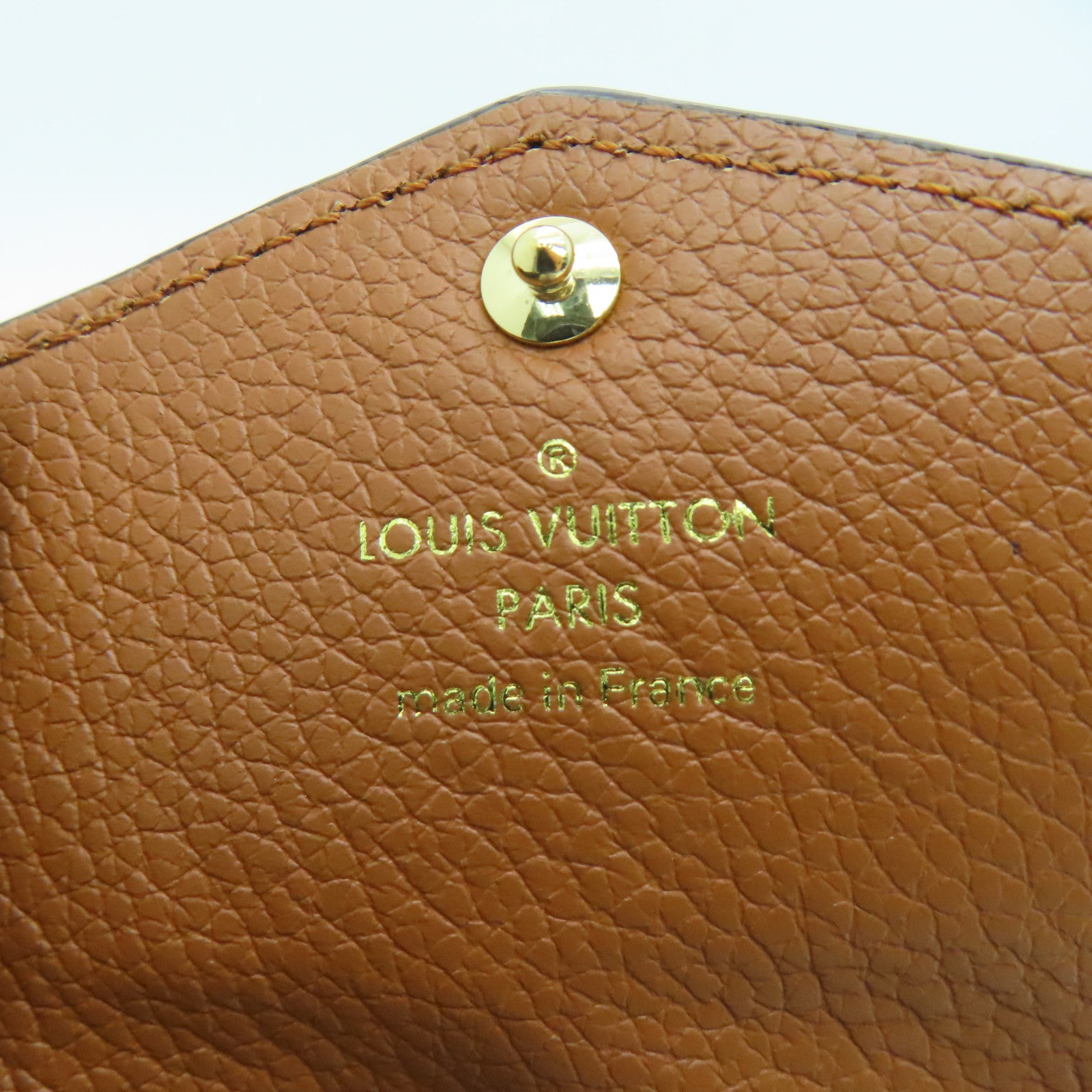 LOUIS VUITTON Monogram Empreinte Card Case金扣卡片套啡色