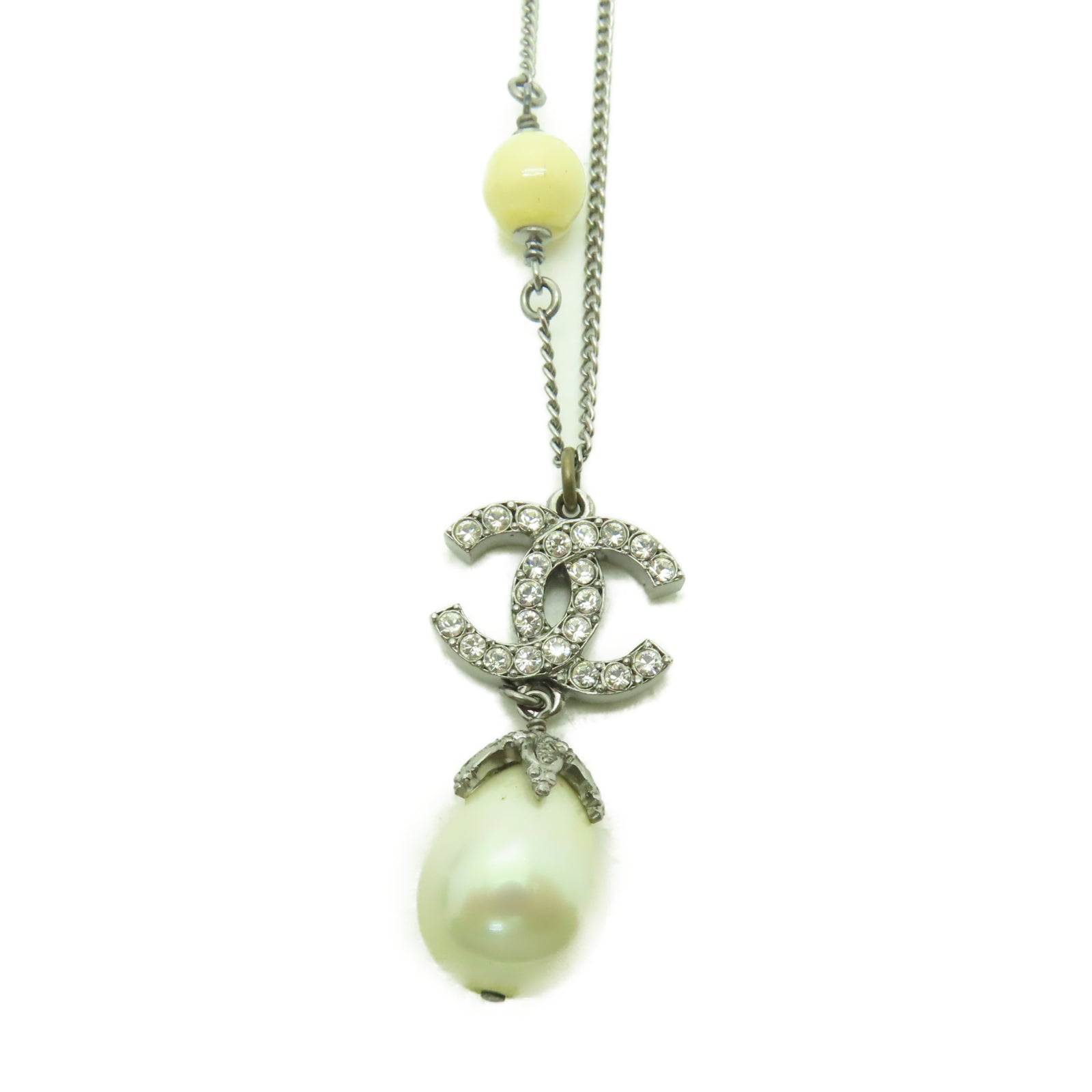 CHANEL PVC/金屬Necklace項鍊銀色