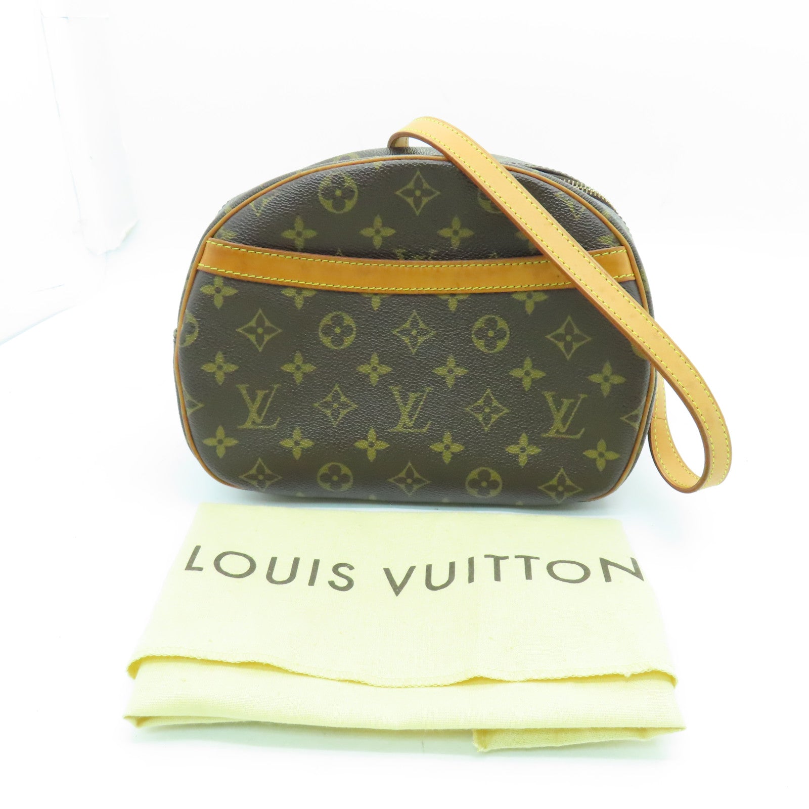 LOUIS VUITTON Monogram Blois Shoulder Bag金扣肩背袋啡色