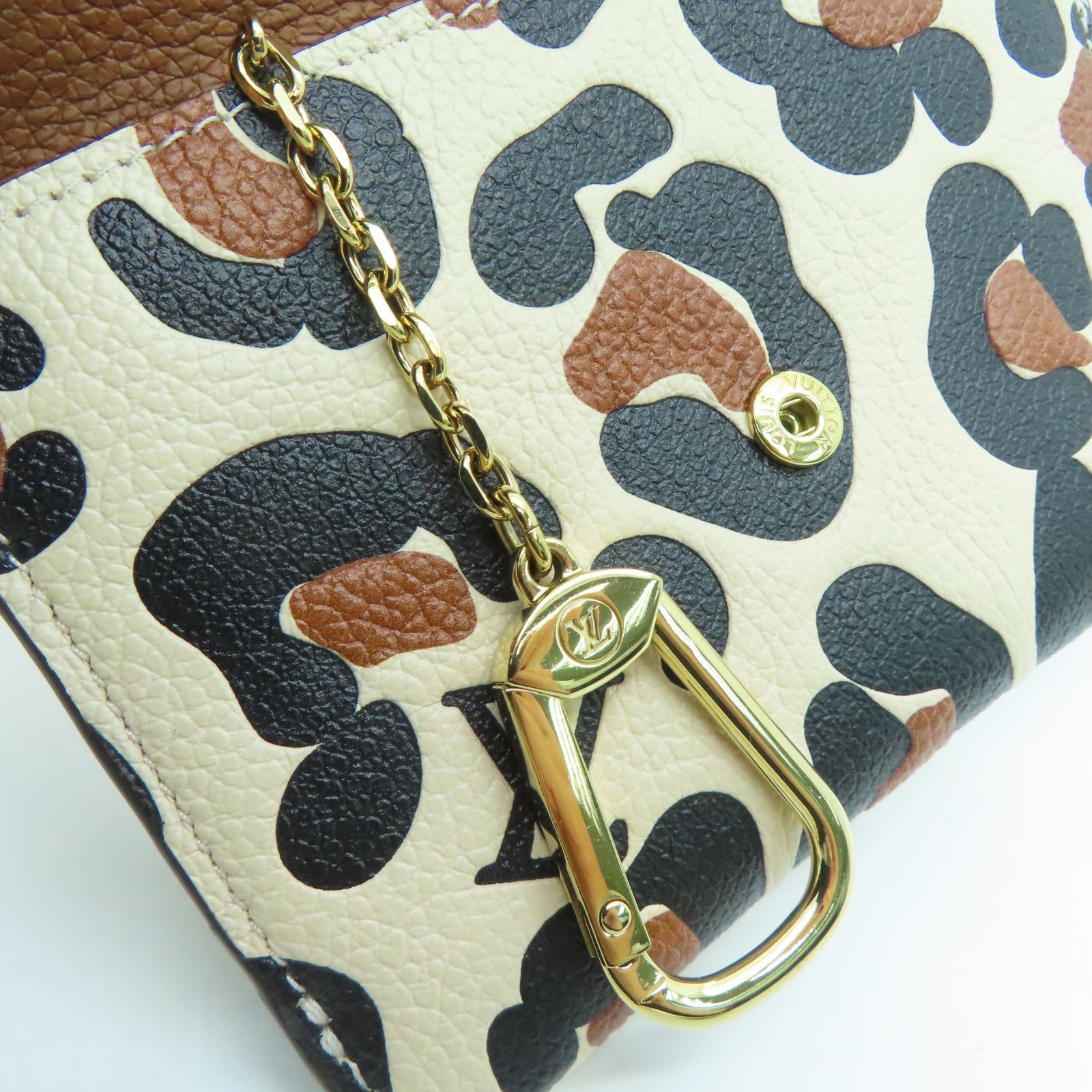 LOUIS VUITTON Monogram Empreinte Card Case金扣卡片套啡色