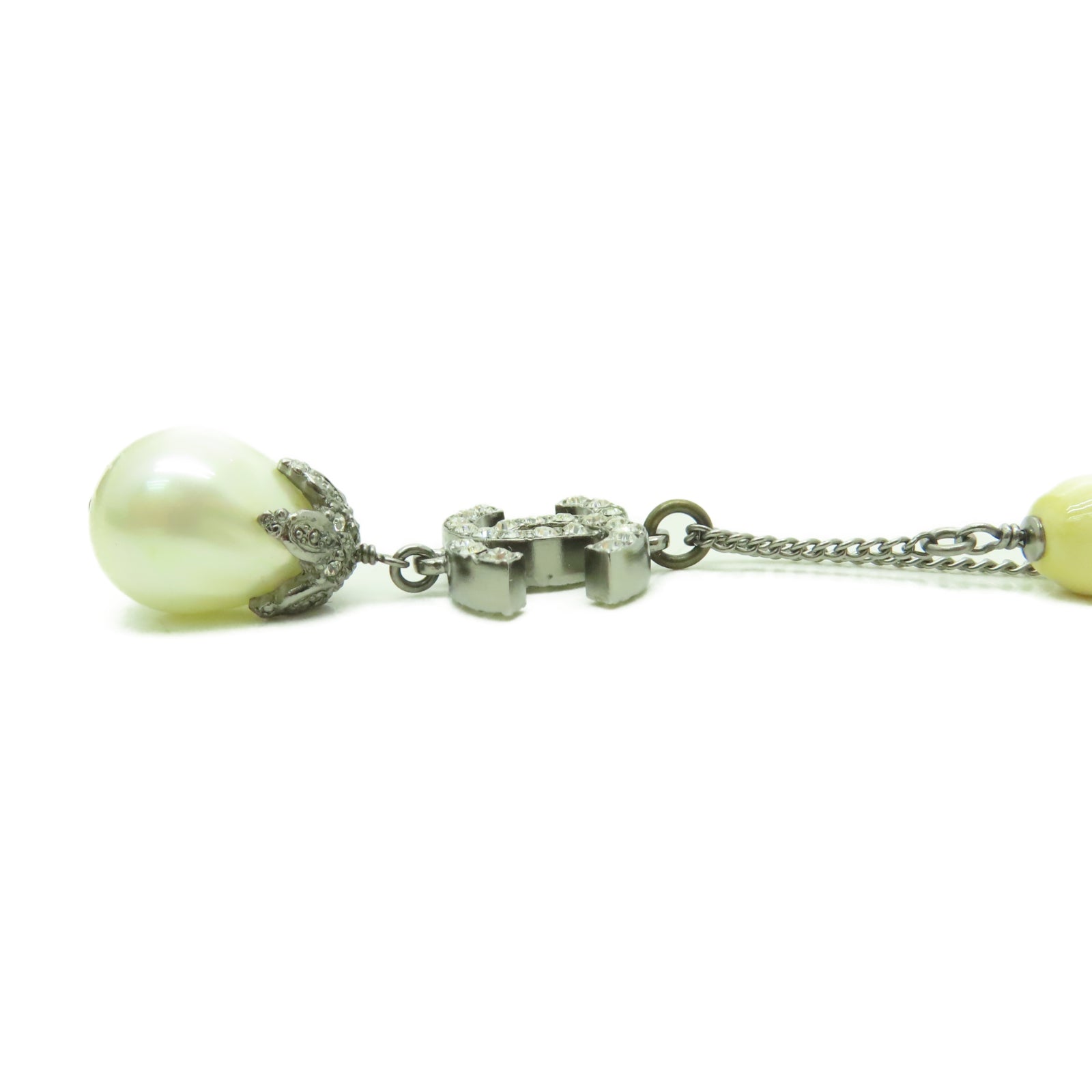 CHANEL PVC/金屬Necklace項鍊銀色