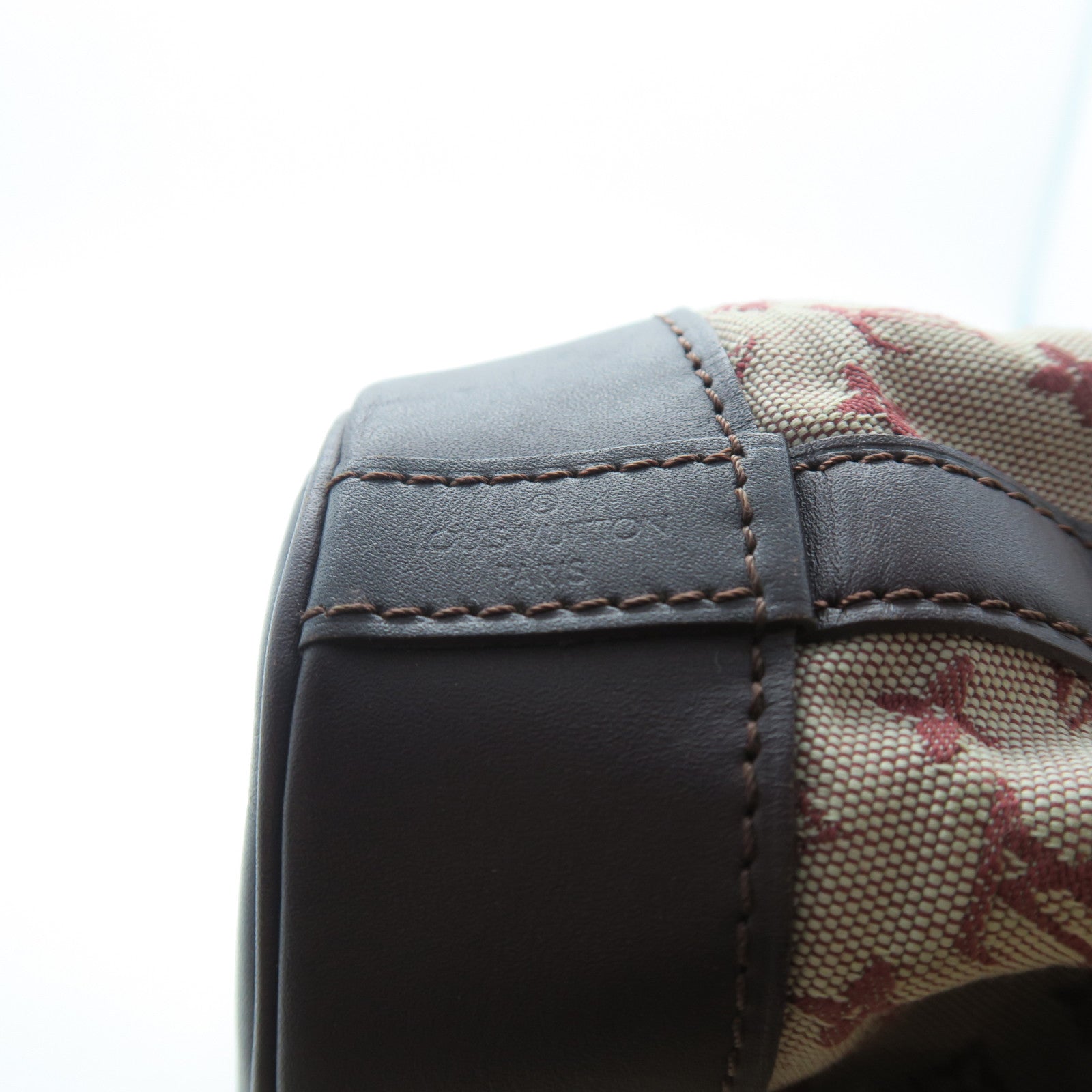 LOUIS VUITTON Monogram Mini Noelie金扣肩背袋紅色