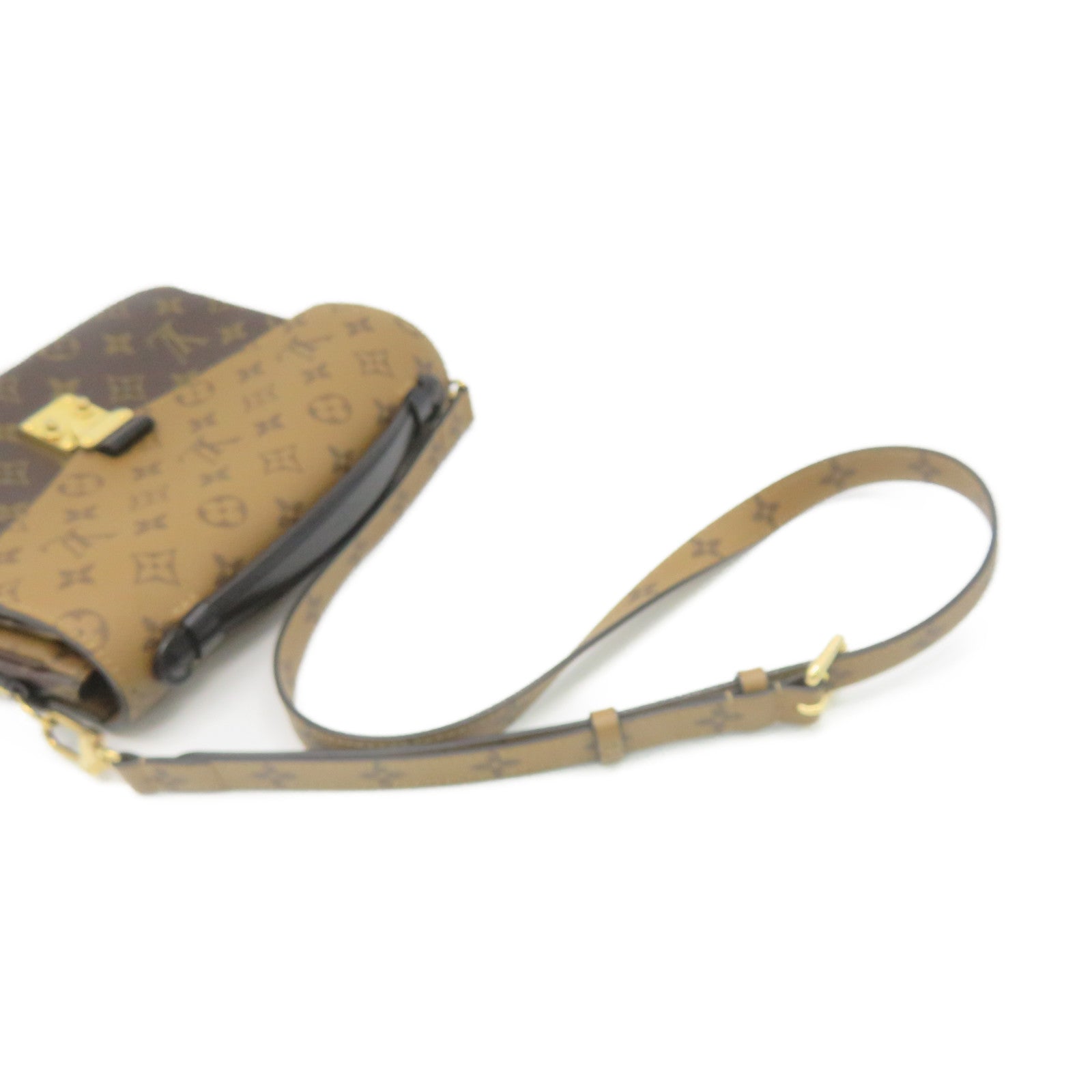 LOUIS VUITTON Monogram Pochette Metis 2Way Shoulder Bag手挽肩背兩用袋啡色
