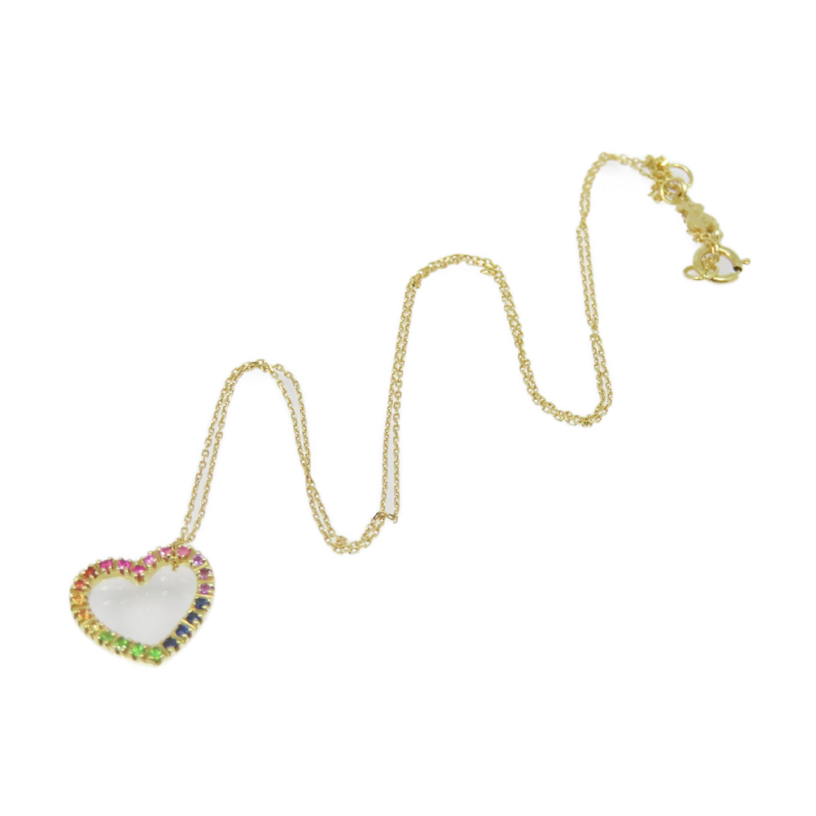 JEWELRY 18K黃金Multi Stone Necklace項鍊