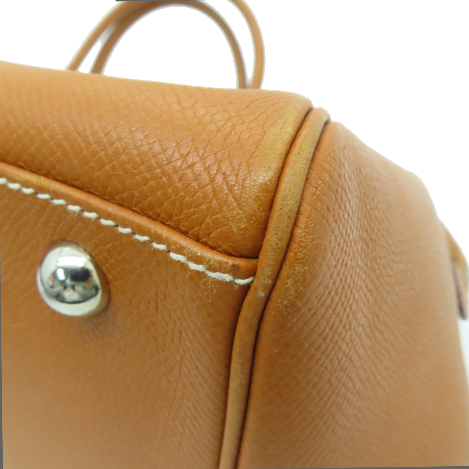 HERMES [Sharp Discount] Epsom Leather Pairs Bombay Silver Buckle Shoulder Bag Brown