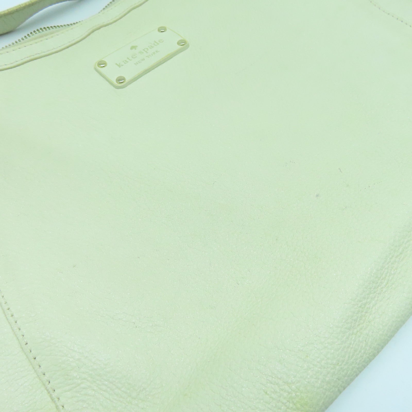 Kate Spade 牛皮皮革Shoulder Bag金扣肩背袋白色