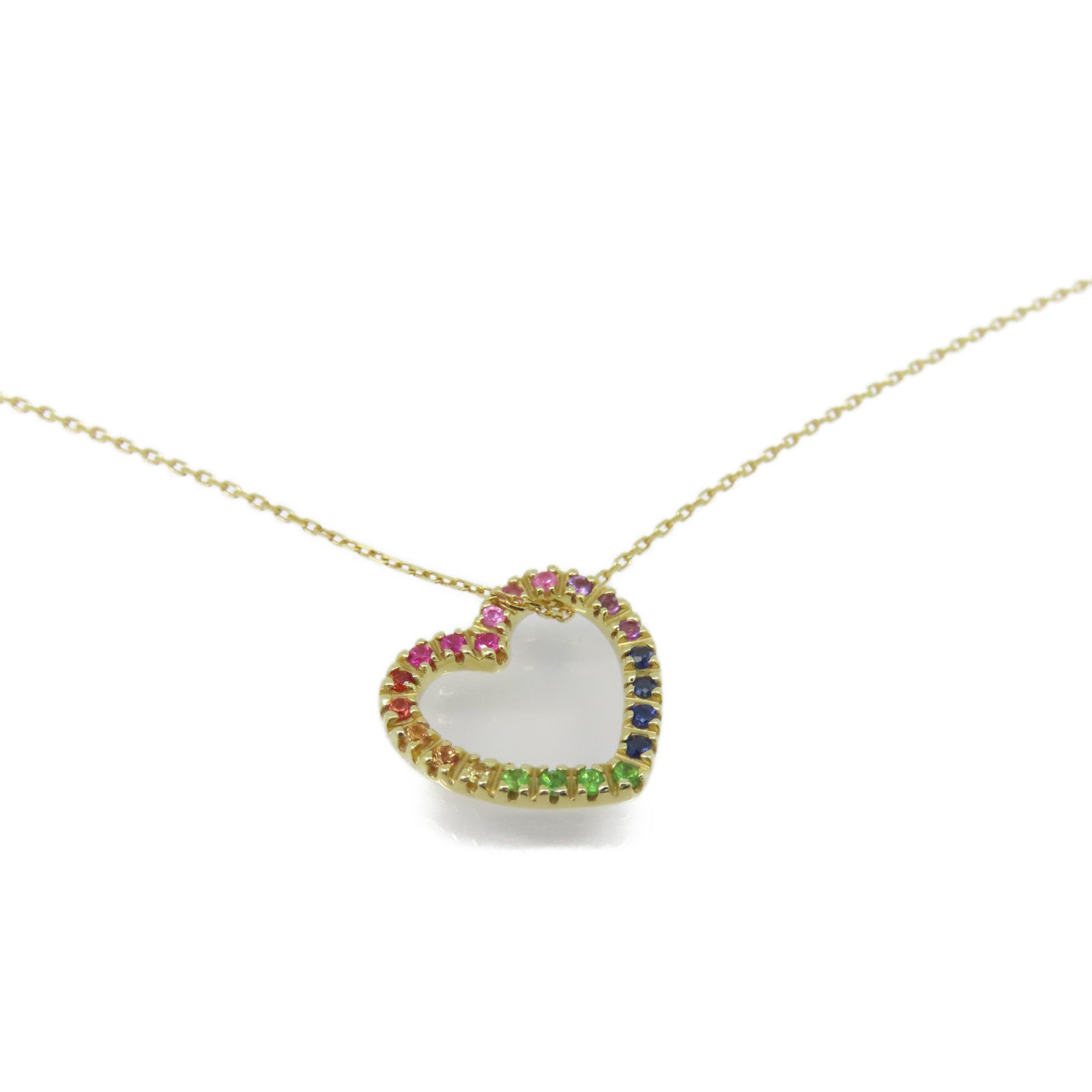 JEWELRY 18K黃金Multi Stone Necklace項鍊