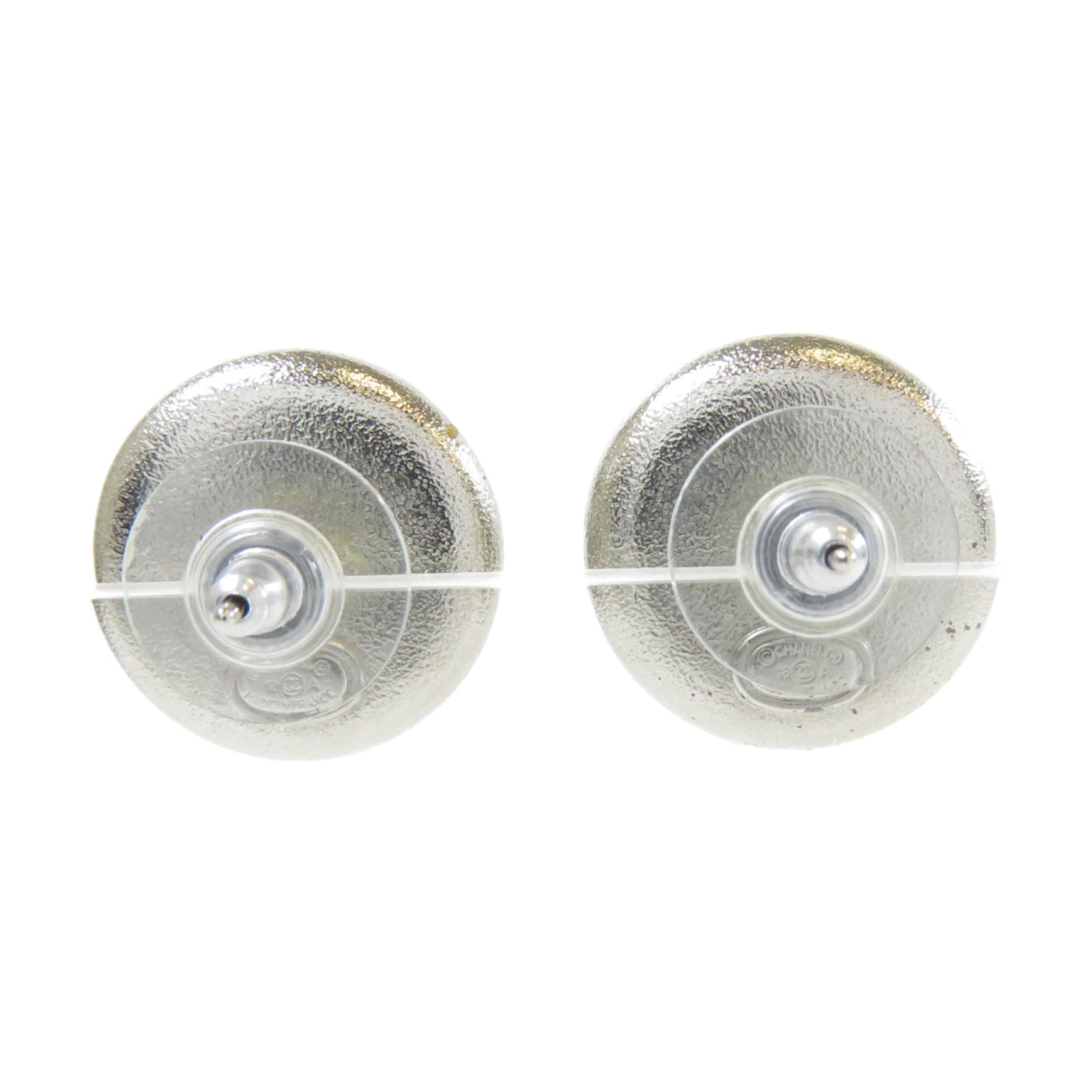 CHANEL 金屬Earrings耳環深藍色/銀色