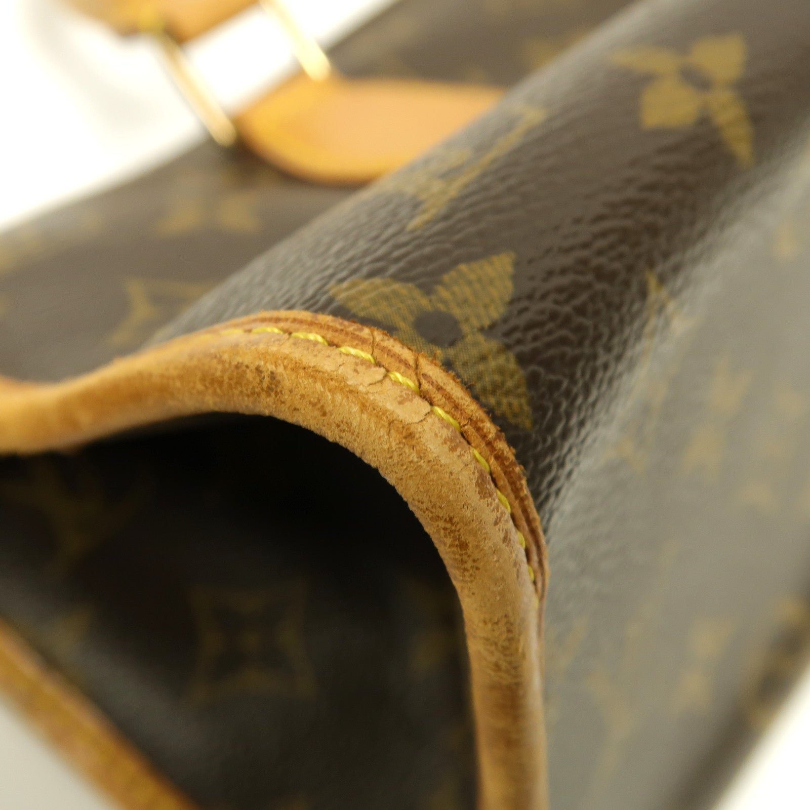 LOUIS VUITTON Monogram Popincourt金扣手挽袋啡色