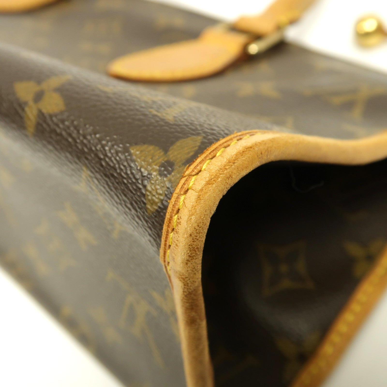 LOUIS VUITTON Monogram Popincourt金扣手挽袋啡色