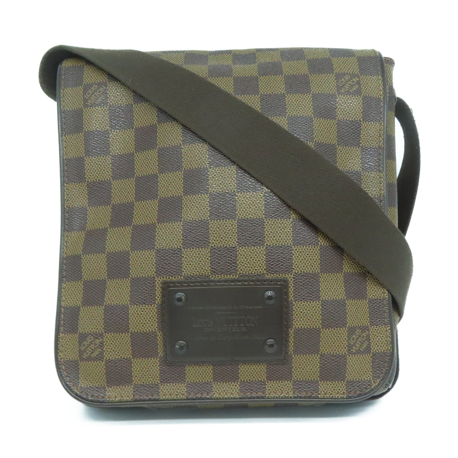 LOUIS VUITTON Damier Brooklyn PM肩背袋啡色