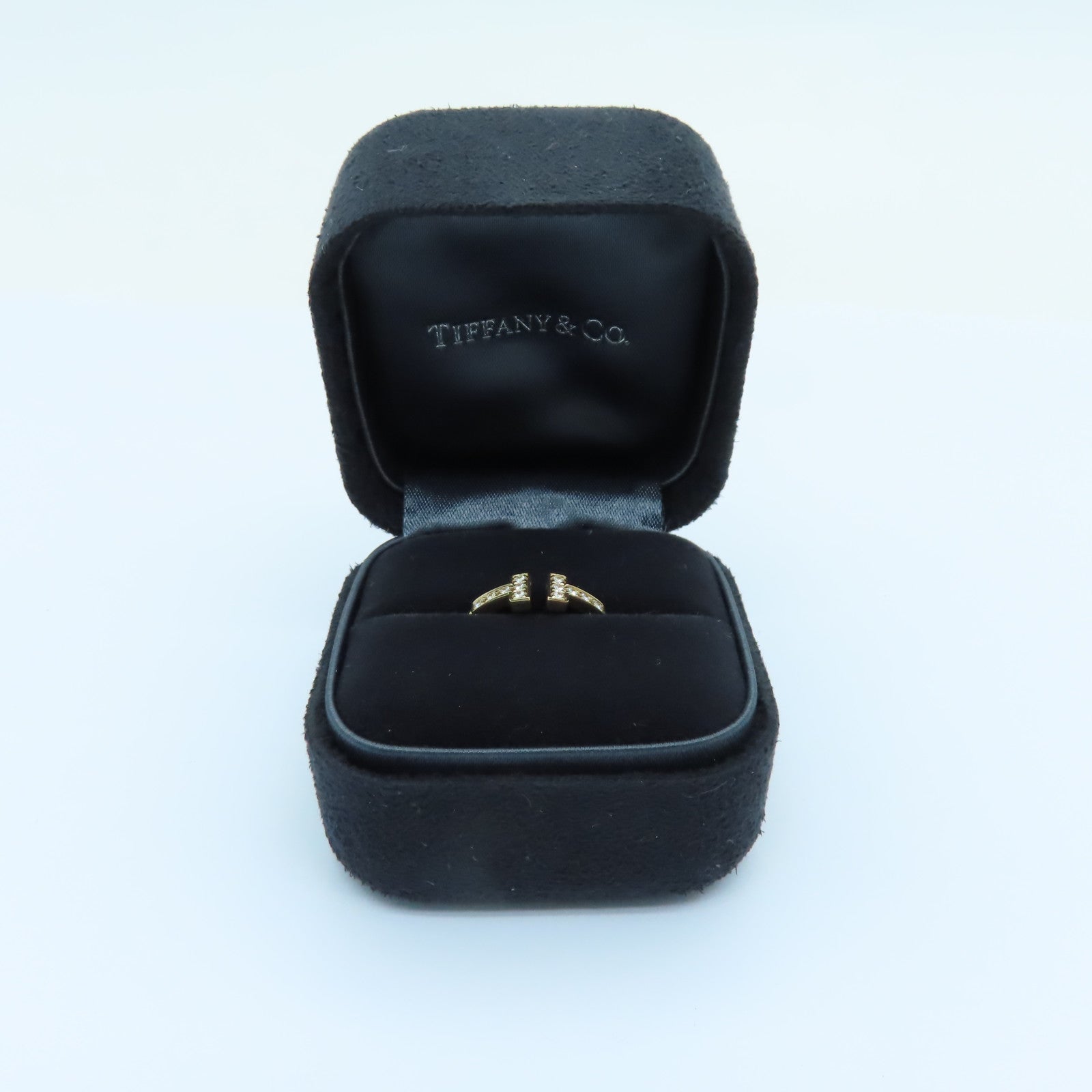 TIFFANY＆CO 18K玫瑰金T Wire Diamond Ring戒指US#6.75