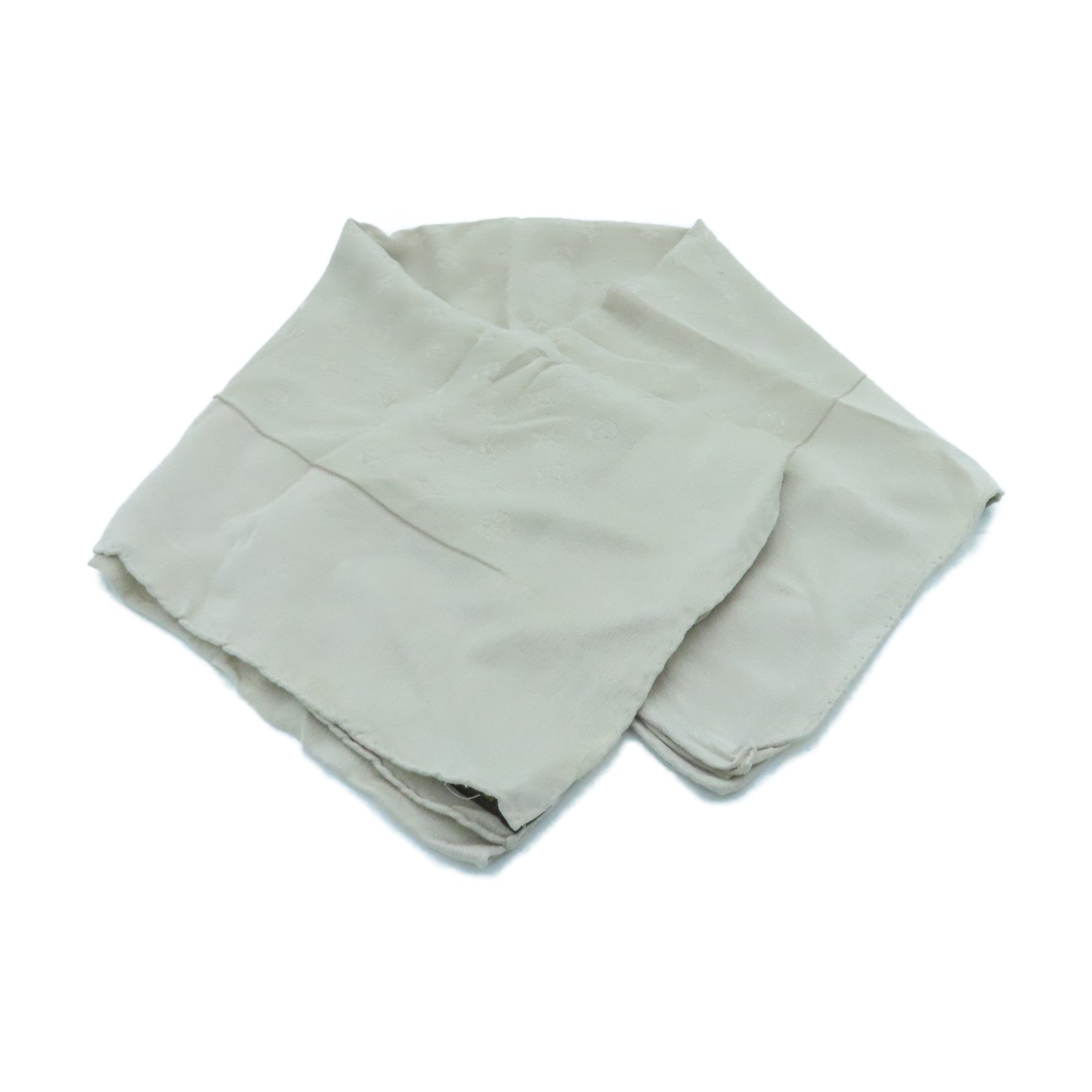 LOUIS VUITTON Silk Scarf Beige