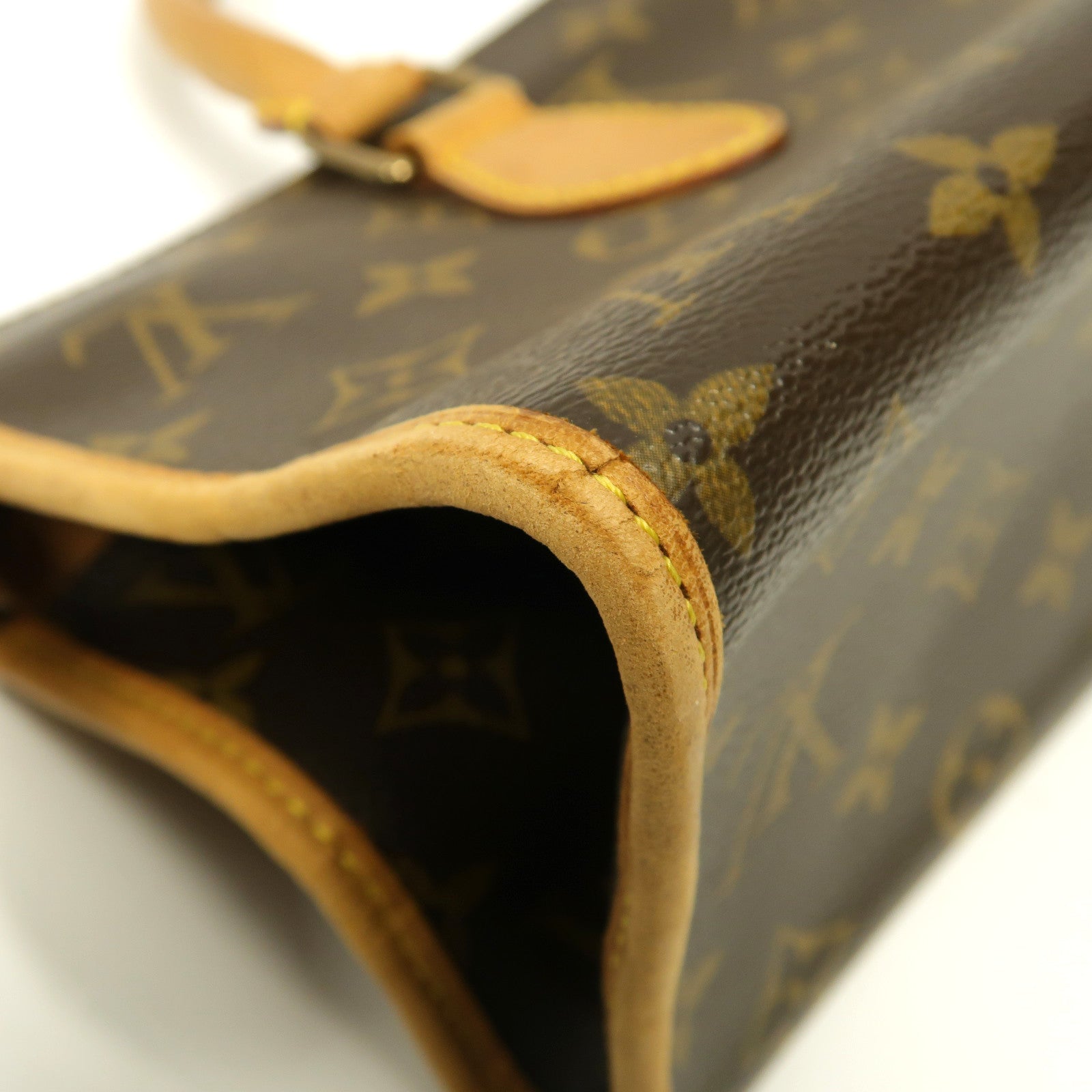 LOUIS VUITTON Monogram Popincourt金扣手挽袋啡色