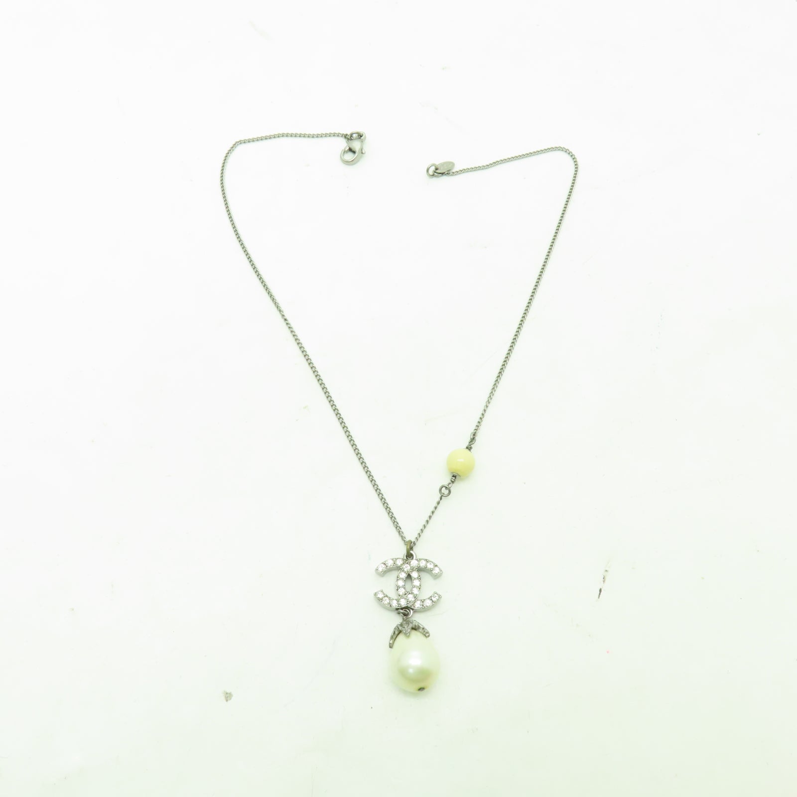 CHANEL PVC/金屬Necklace項鍊銀色